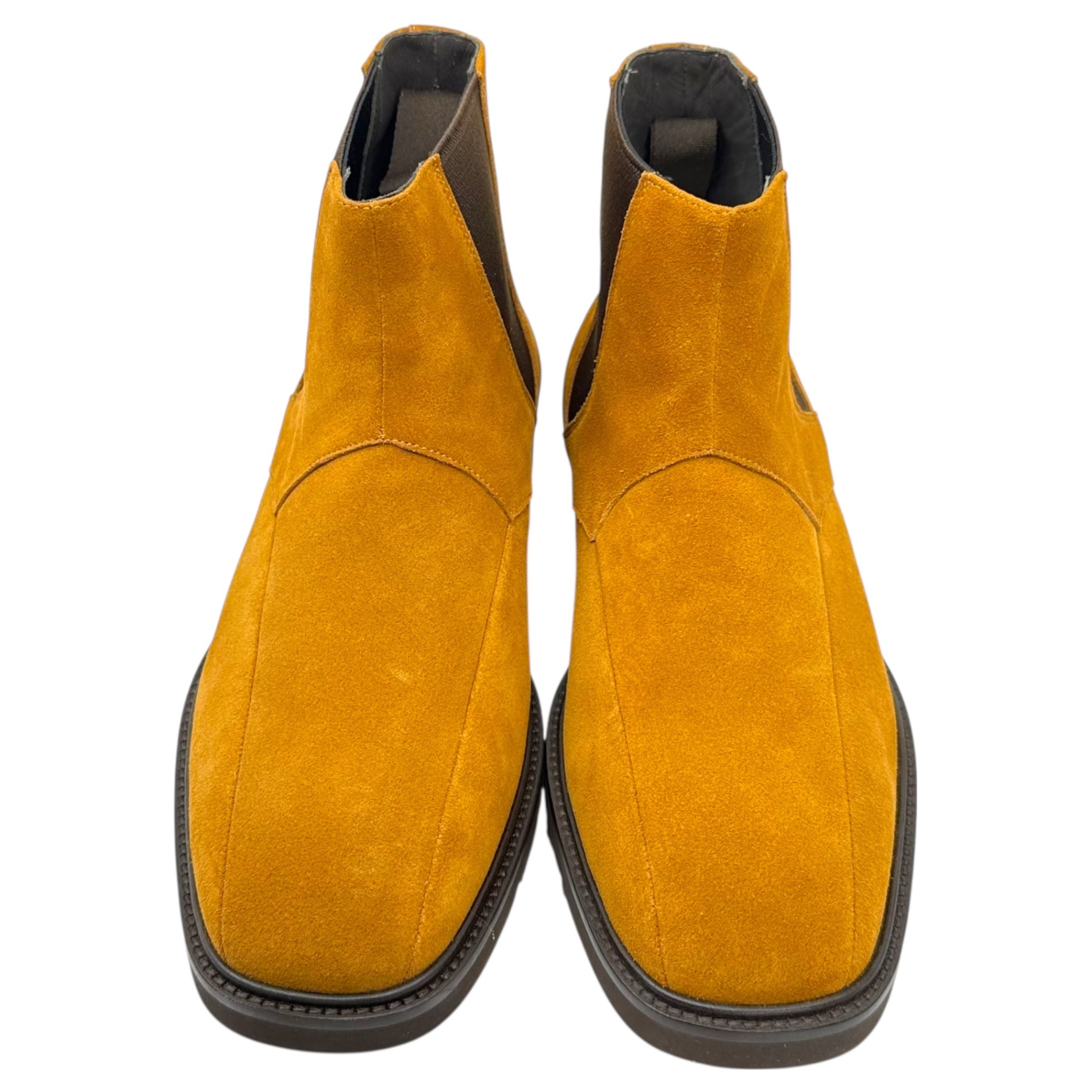 NEEDLES(ニードルズ) SQUARE TOE CHELSEA BOOT スクエアトゥ スウェード サイドゴア ブーツ 41(約26.5-27cm) ブラウン チェルシー