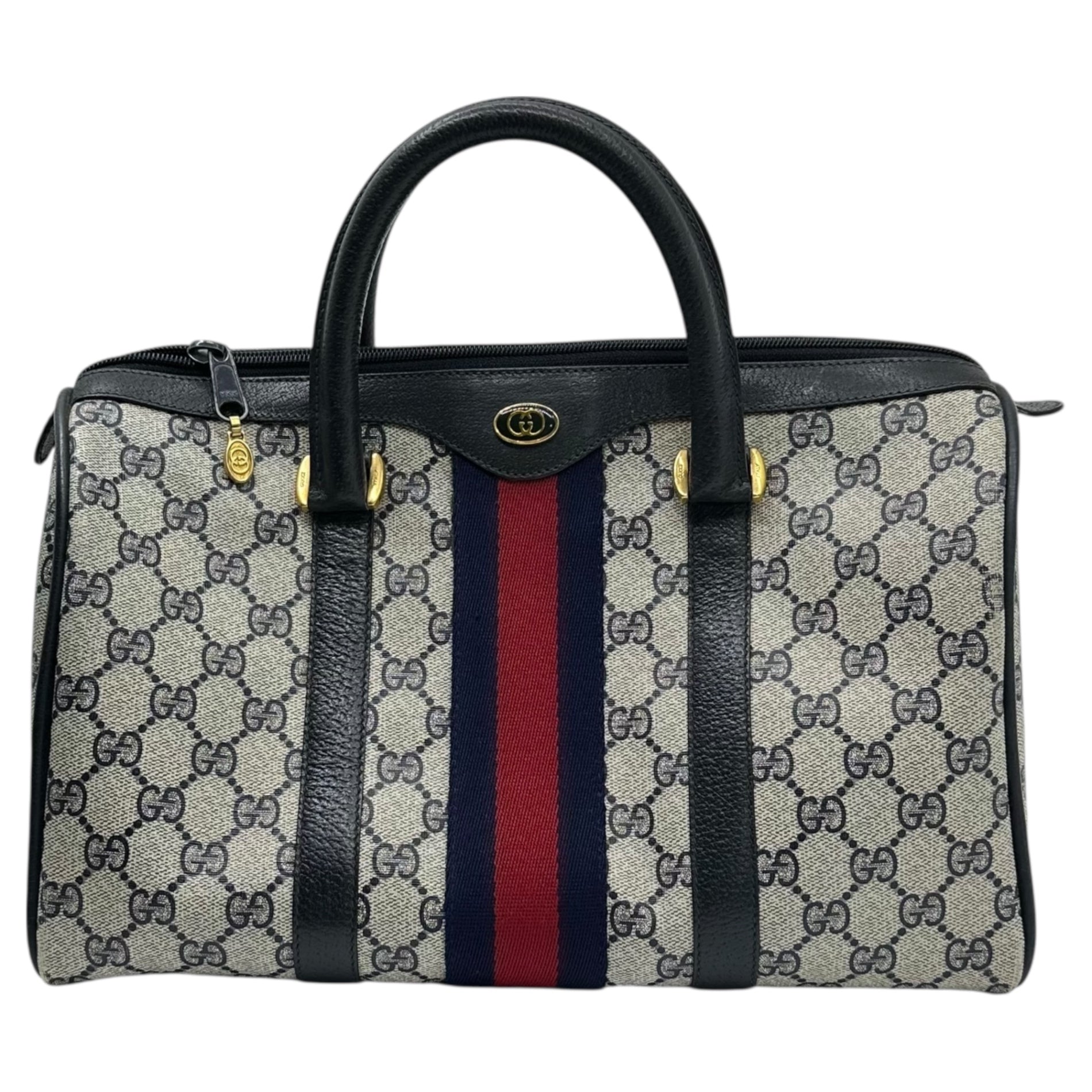 GUCCI(グッチ) OLD SHERRY LINE GG HAND BAG オールド オールド シェリーライン ハンドバッグ 58・02・007 グレー