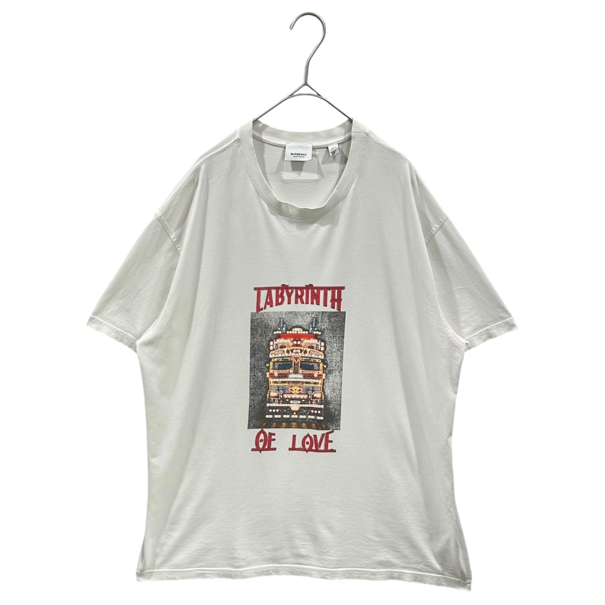 BURBERRY(バーバリー) 2020AW Labyrinth of Love T-shirt ラビリンス オブ ラブ グラフィック プリント Tシャツ 4565680 S ホワイト