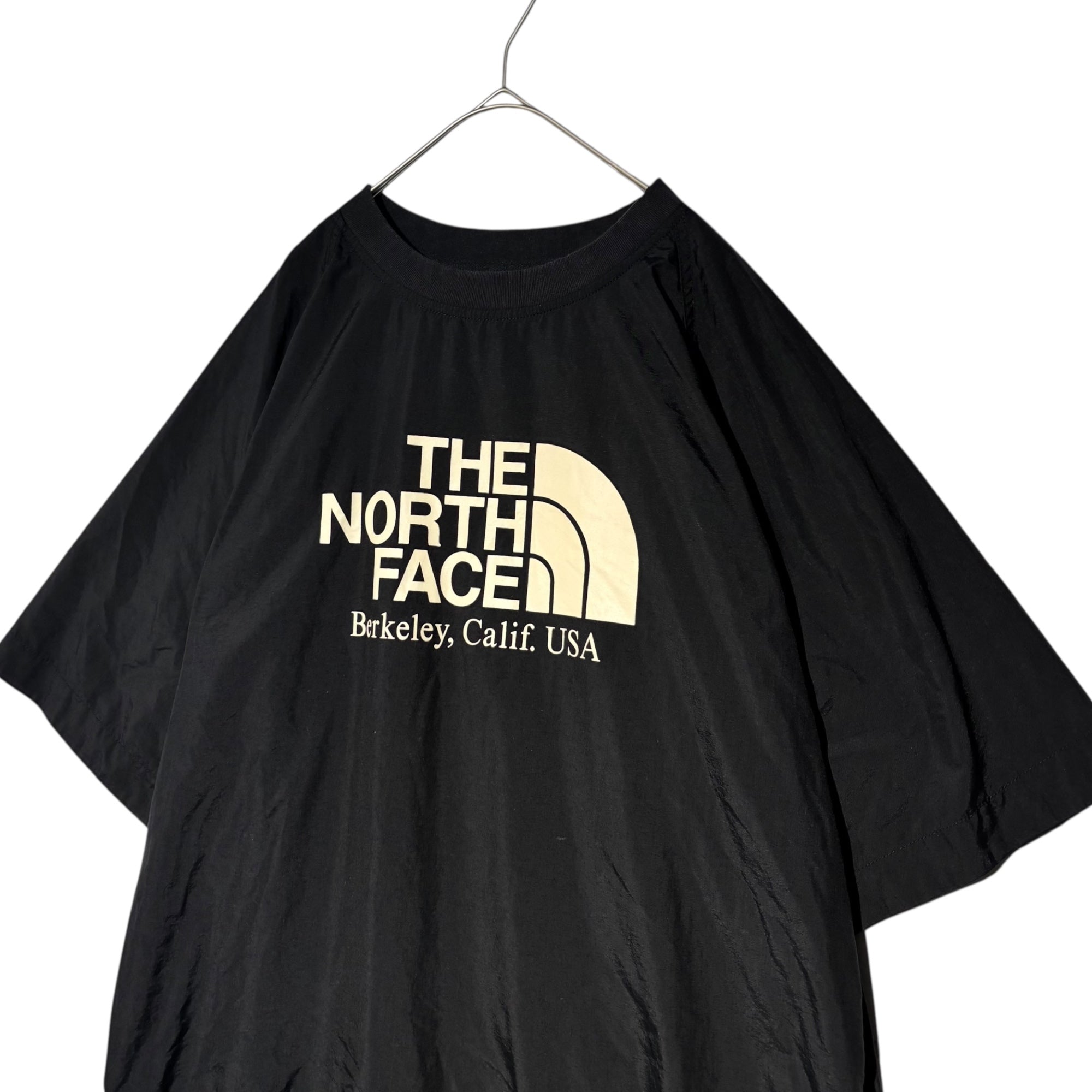THE NORTH FACE PURPLE LABEL(ノースフェイスパープルレーベル) BEAUTY&YOUTH別注 H/S TEE ロゴ プリント ナイロン Tシャツ NP2024N L ブラック 半袖