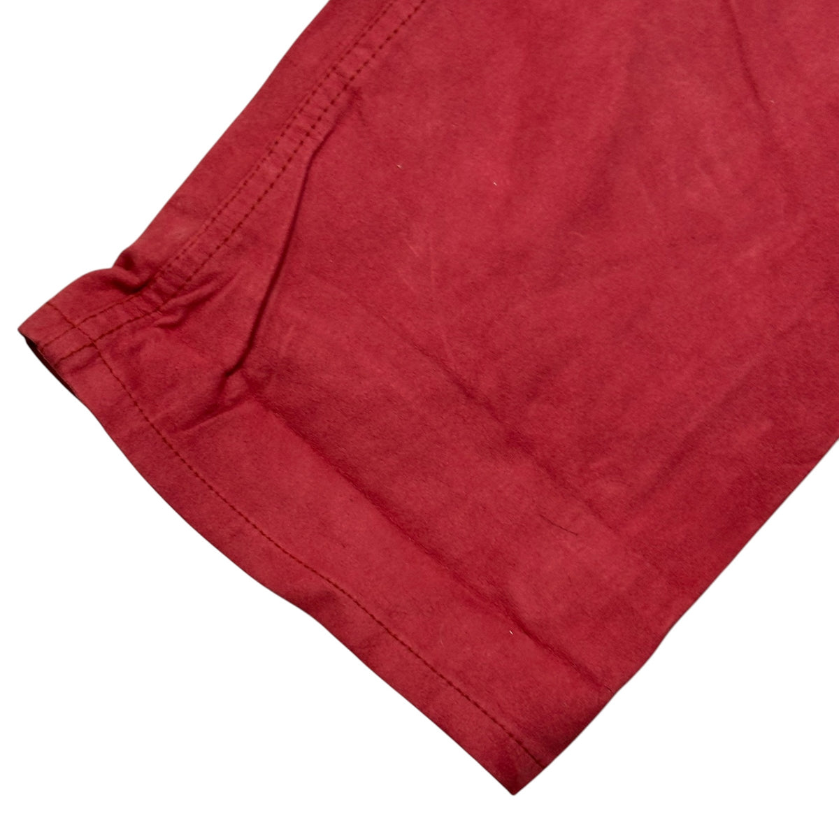 COMME des GARCONS HOMME PLUS(コムデギャルソンオムプリュス) 1999AW Souvenir Kitsch Collection Straight-Leg Faux Suede Pants with Side Adjusters スーベニールキッチュ期 フェイク スウェード サイド アジャスター ストレート パンツ PP-10042L L レッド AD1999 90s アーカイブ