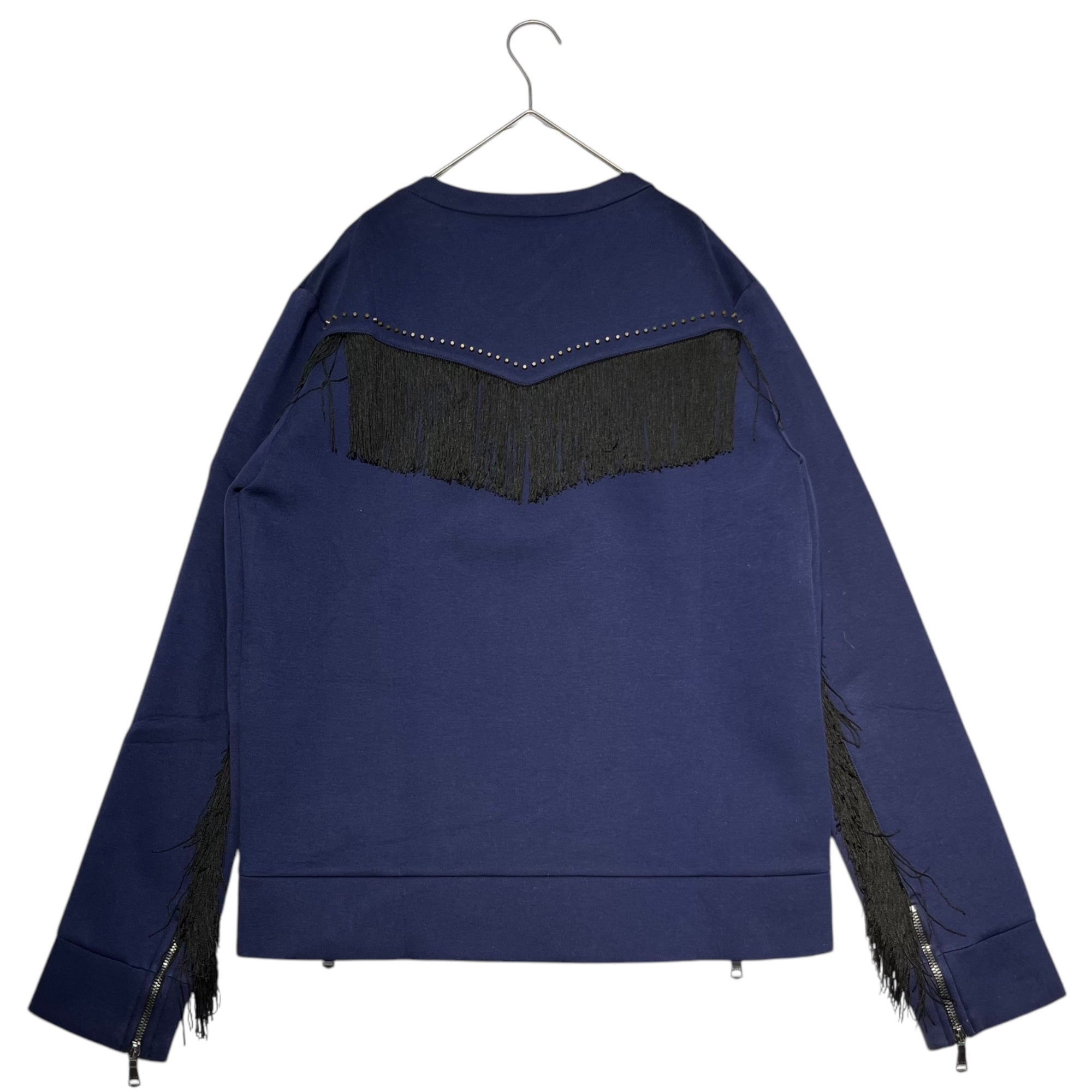 GUCCI(グッチ) bonding stud fringe sweatshirt ボンディング スタッズ フリンジ トレーナー 440149-X5F41 M ネイビー