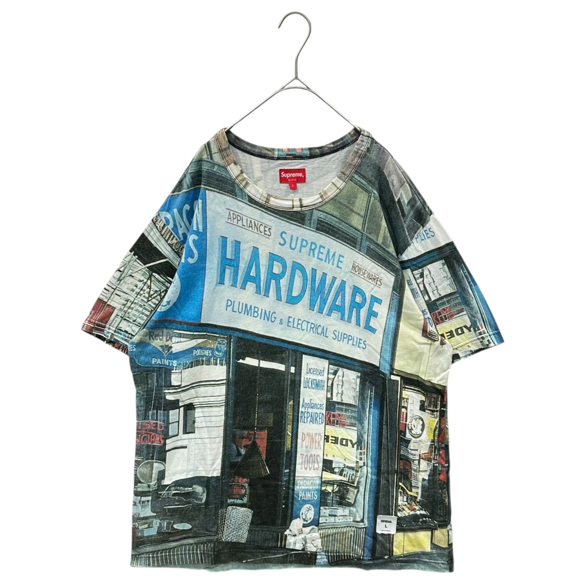 SUPREME(シュプリーム) 18SS Hardware S/S Top T-Shirt ハードウェア 半袖 Tシャツ L ブルー