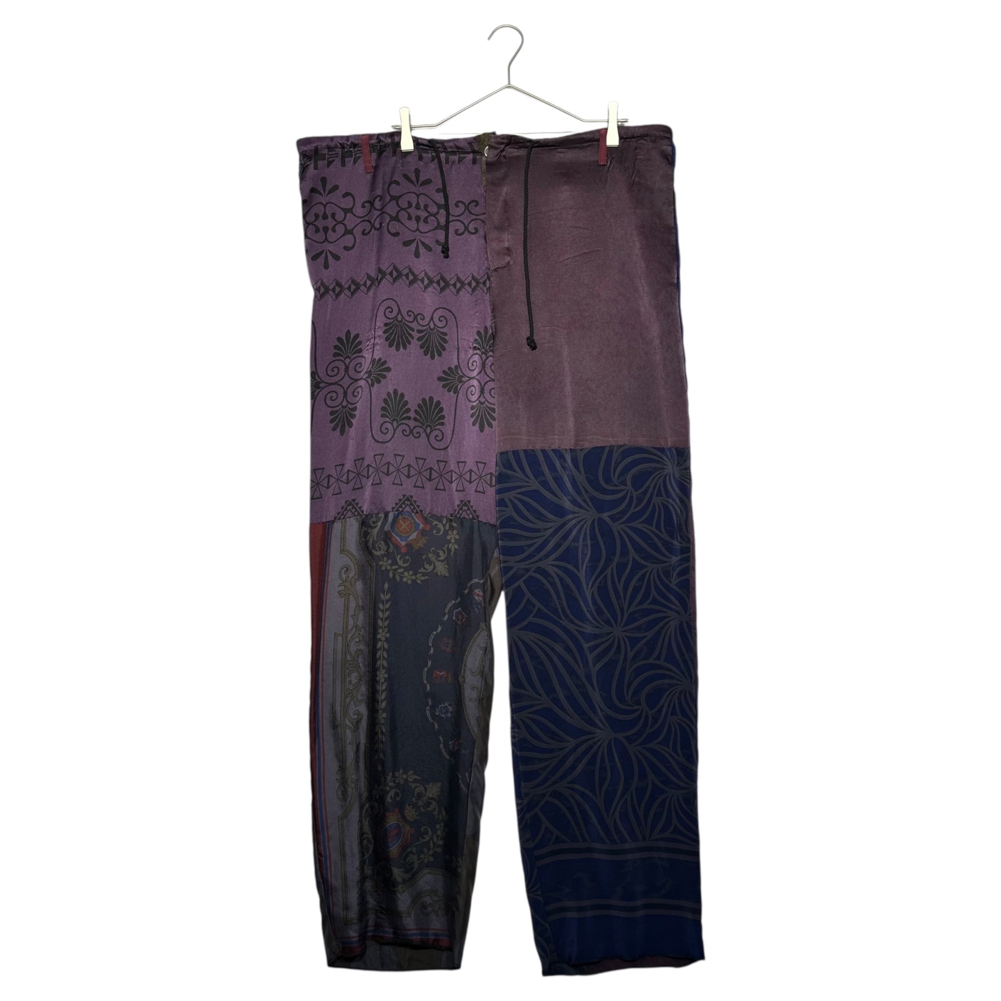 MAGLIANO(マリアーノ) SURPLUS SILK EDUARDO PIJAMA PANTS シルク 総柄 パジャマ パンツ N68011540 M パープル×ブルー
