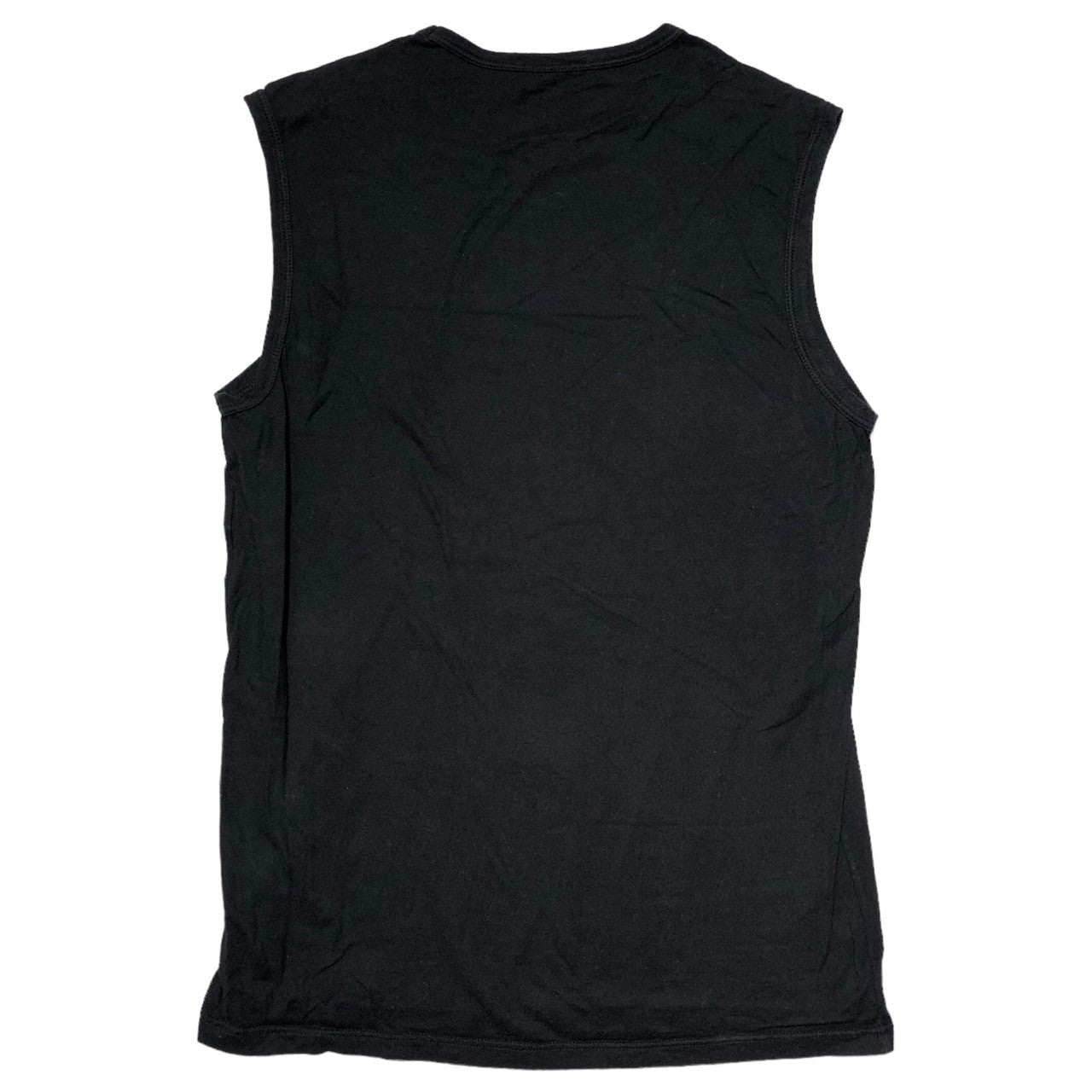 ANN DEMEULEMEESTER(アンドゥムルメステール) 00's D-ring design tank top Dカンデザインタンクトップ ノースリーブカットソー 352-38608 XS ブラック オリゾンティタグ