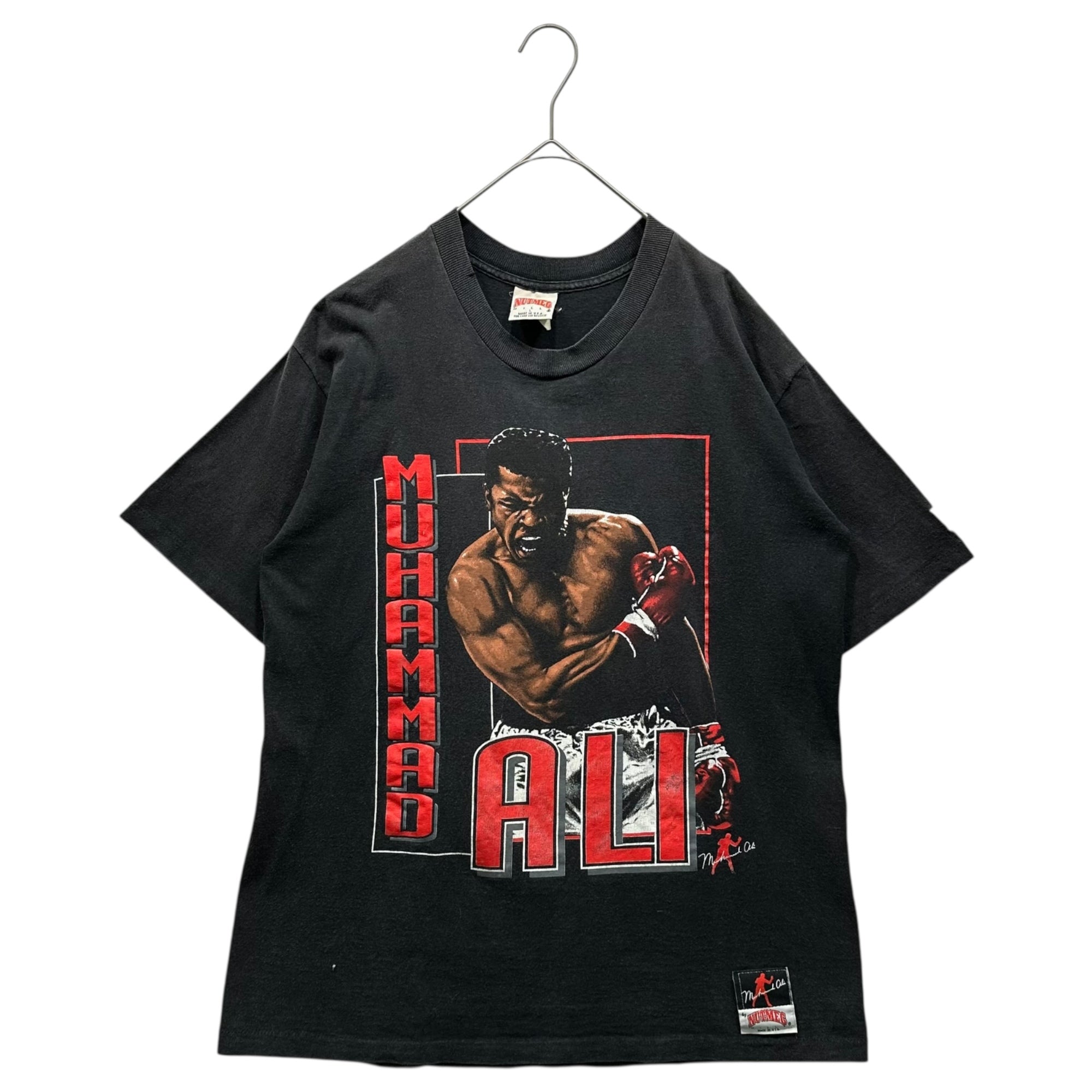 vintage(ヴィンテージ) 90's NUTMEG MUHAMMAD ALI Tee モハメド アリ Tシャツ 90年代 L ブラック×ブラウン×レッド