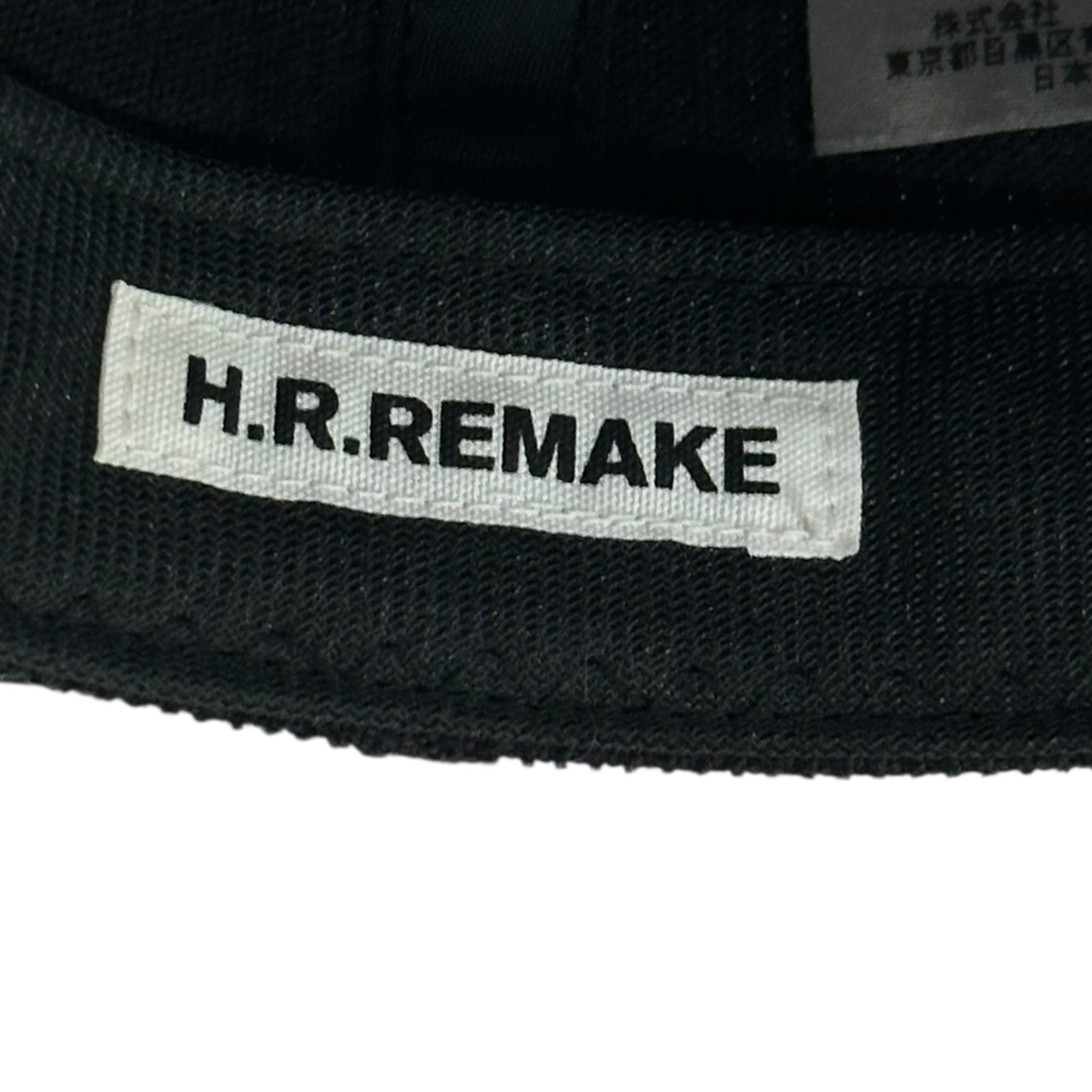 HOLLYWOOD RANCH MARKET(ハリウッドランチマーケット) H.R.REMAKE H Logo Corduroy Denim Panel Snapback Cap H ロゴ コーデュロイ デニム 切替 スナップバック キャップ ブラック 帽子