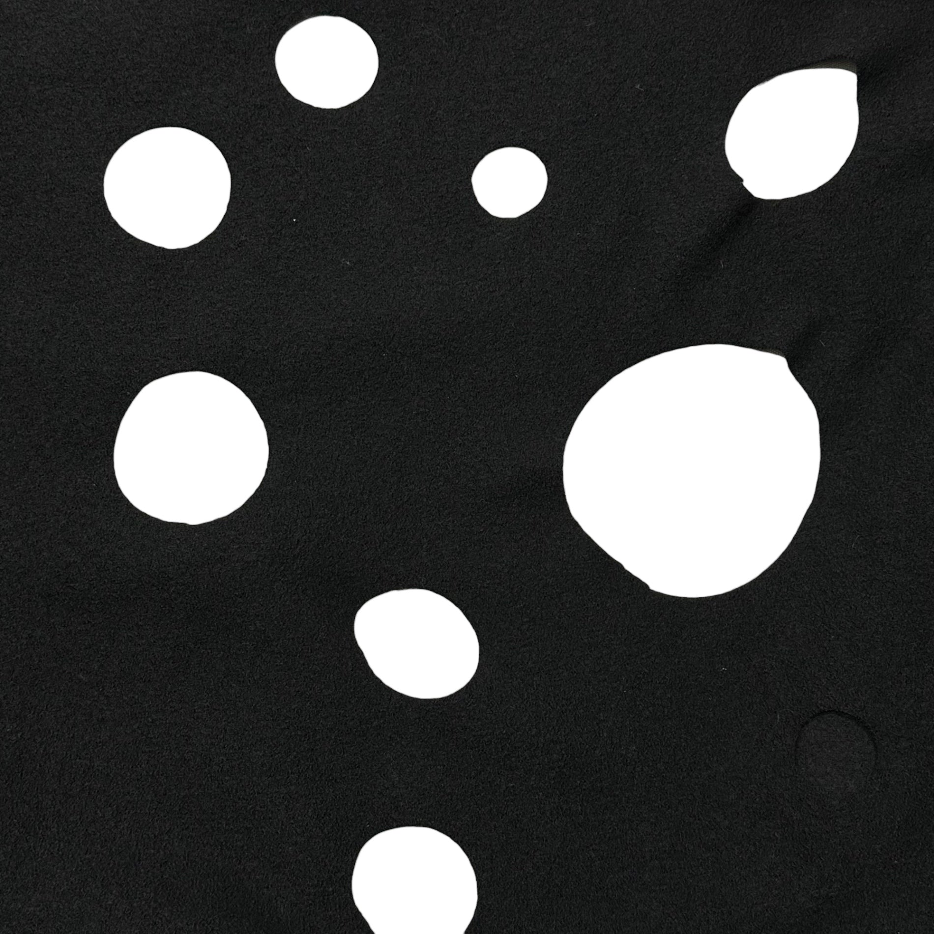 COMME des GARCONS(コムデギャルソン) 2002SS Cut-Out Wool Cape 穴あき ウール ケープ GE-N004 FREE ブラック AD2001 ガウン ジャケット コート ニット