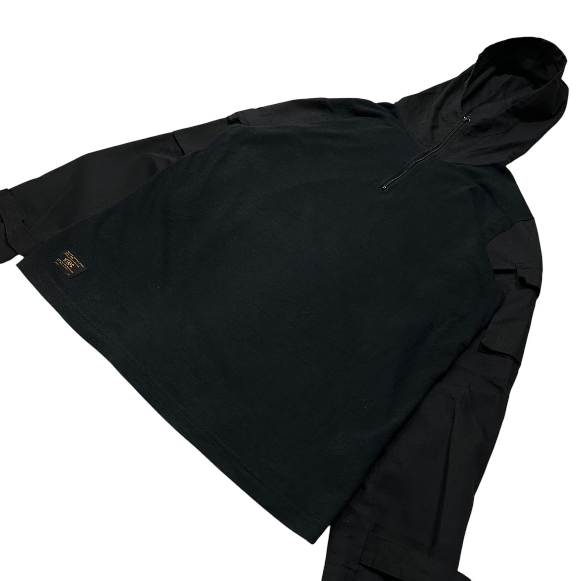 WTAPS(ダブルタップス) 16AW HELLWEEK ZIP UP / SWEATSHIRT. COTTON ハーフ ジップ パーカー 162ATDT-CSM19 L ブラック