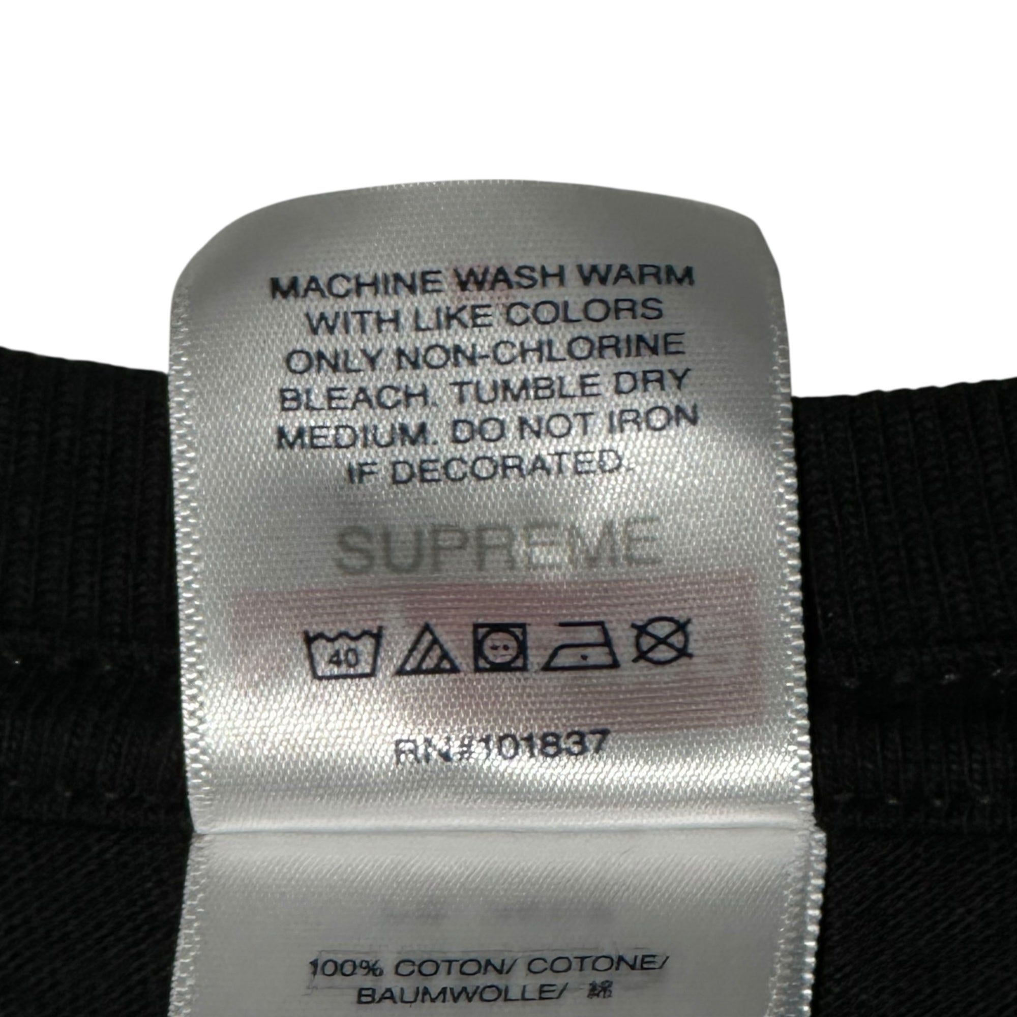 シュプリーム Supreme 24FW  White Tee ブラック 8065000188488_1.jpg?v=