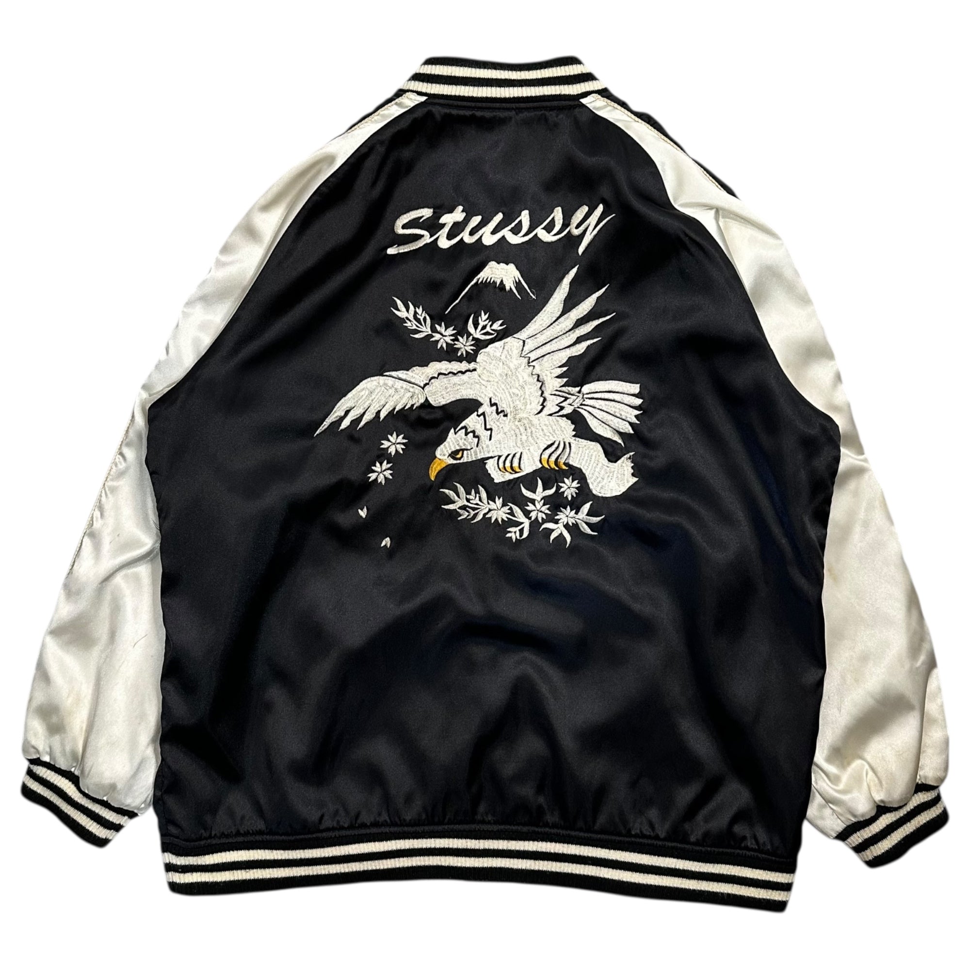 STUSSY(ステューシー) 00's ”Eagle & Mount Fuji” Souvenir jacket 鷹 STUSSY(ステューシー) 00's ”Eagle & Mount Fuji” Souvenir jacket 鷹