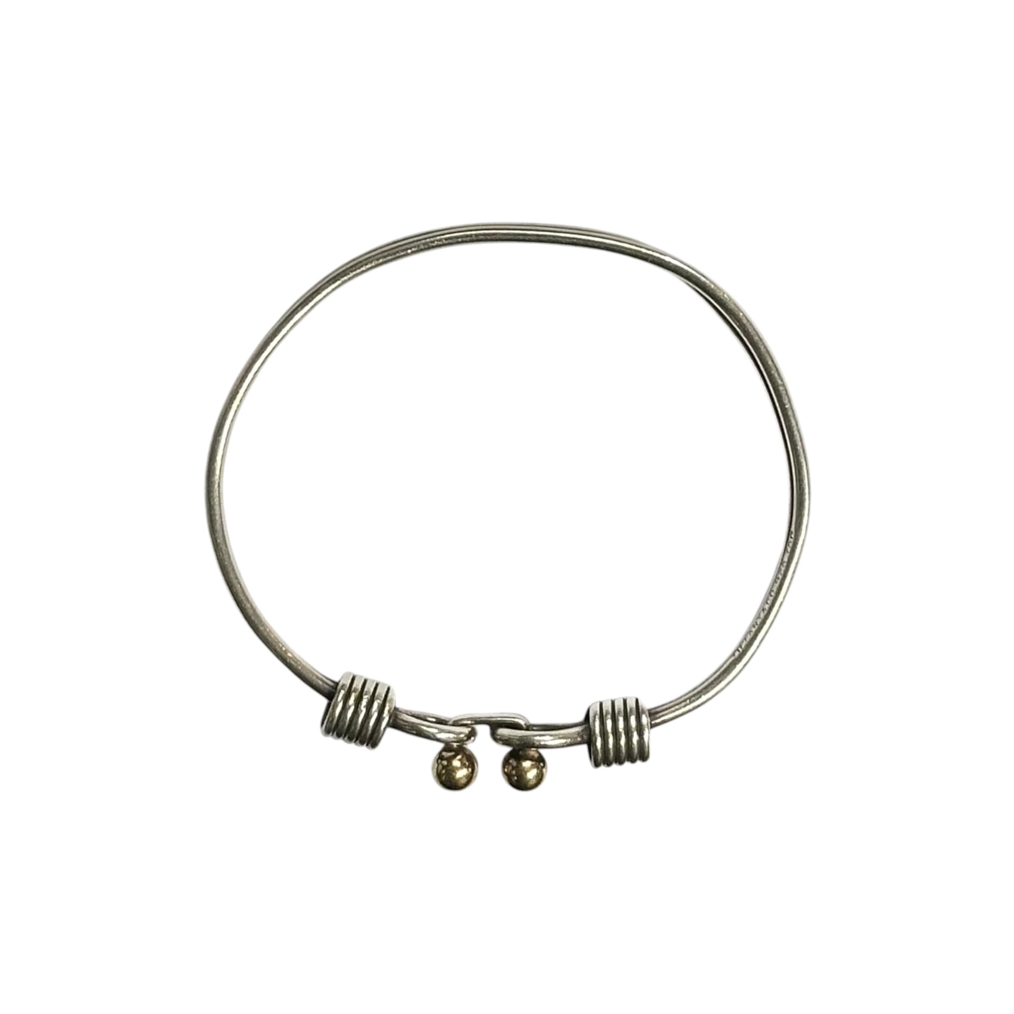 TIFFANY & CO.(ティファニー) 750 925 Double Hook-and-Eye Bangle ダブル フック アンド アイ バングル シルバー×ゴールド ブレスレット