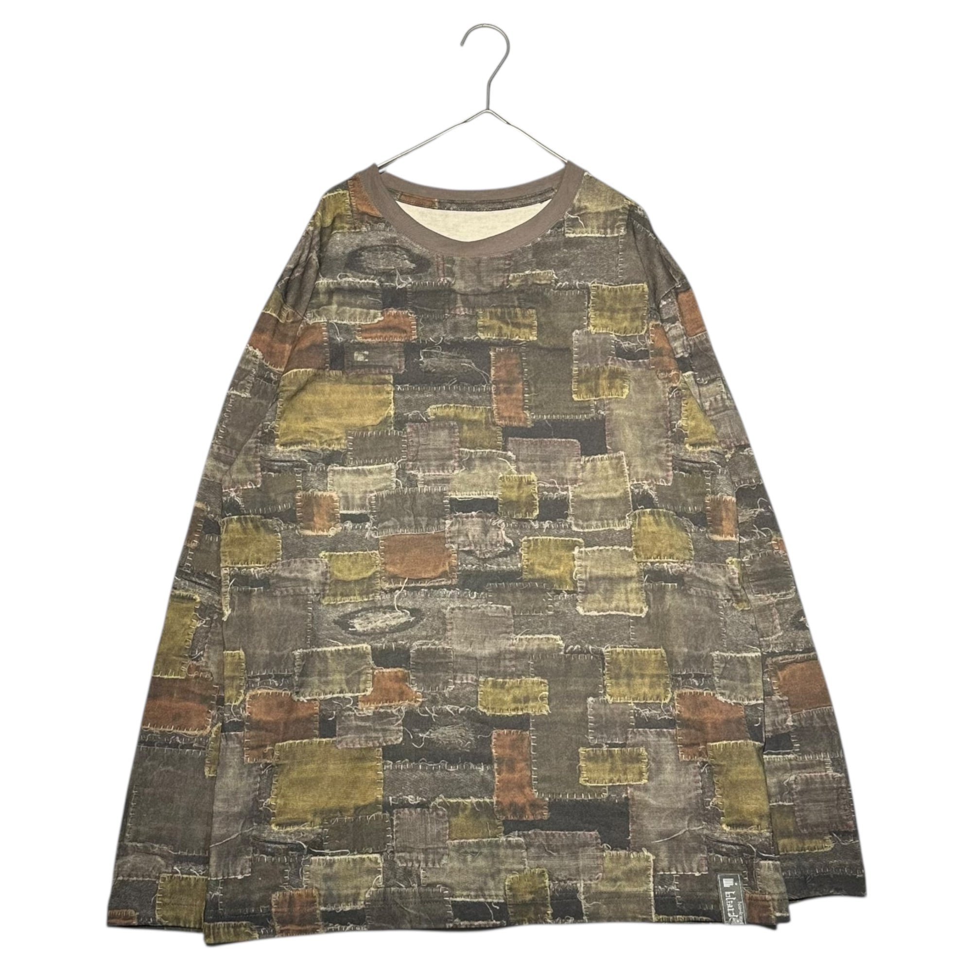 blackmeans(ブラックミーンズ) 25SS BORO Print L/S T-shirt ボロプリント ロングスリーブ Tシャツ ロンT 945-79TT102 4(L程度) ブラック