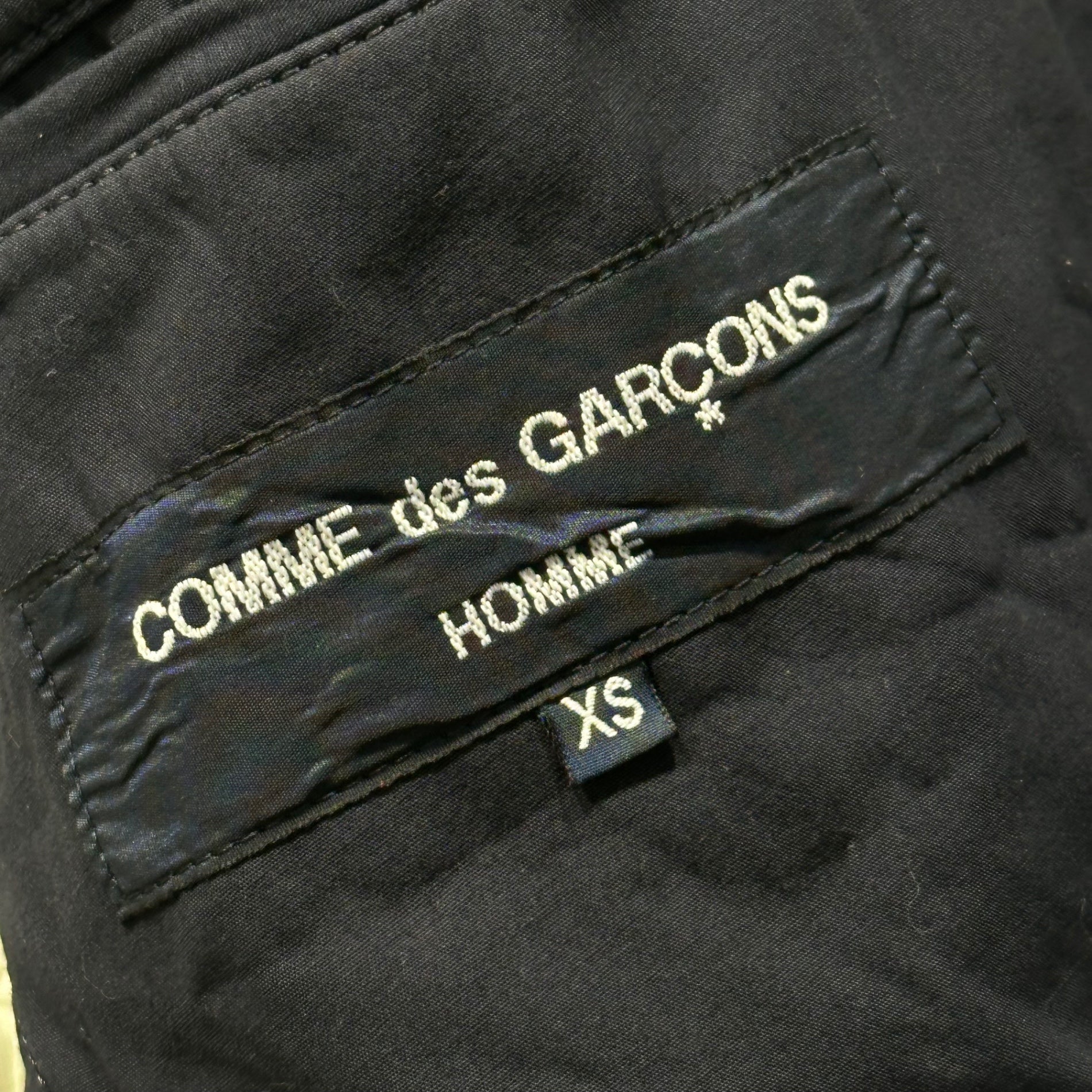 COMME des GARCONS HOMME(コムデギャルソンオム) 12SS Product-dyed 3B Cotton Tailored Jacket 製品染め シワ加工 3B コットン テーラード ジャケット HI-J022 XS ネイビー AD2011