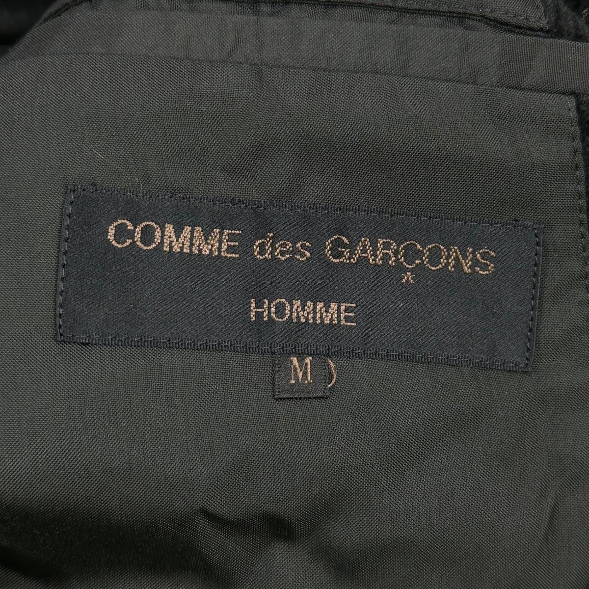 COMME des GARCONS HOMME(コムデギャルソンオム) 1994AW Wo/Co Corduroy Suit ウール コットン 太畝 コーデュロイ セットアップ HJ-08019 JK:M PT:S ブラック AD1994 90's 90年代 テーラード 3B ジャケット パンツ
