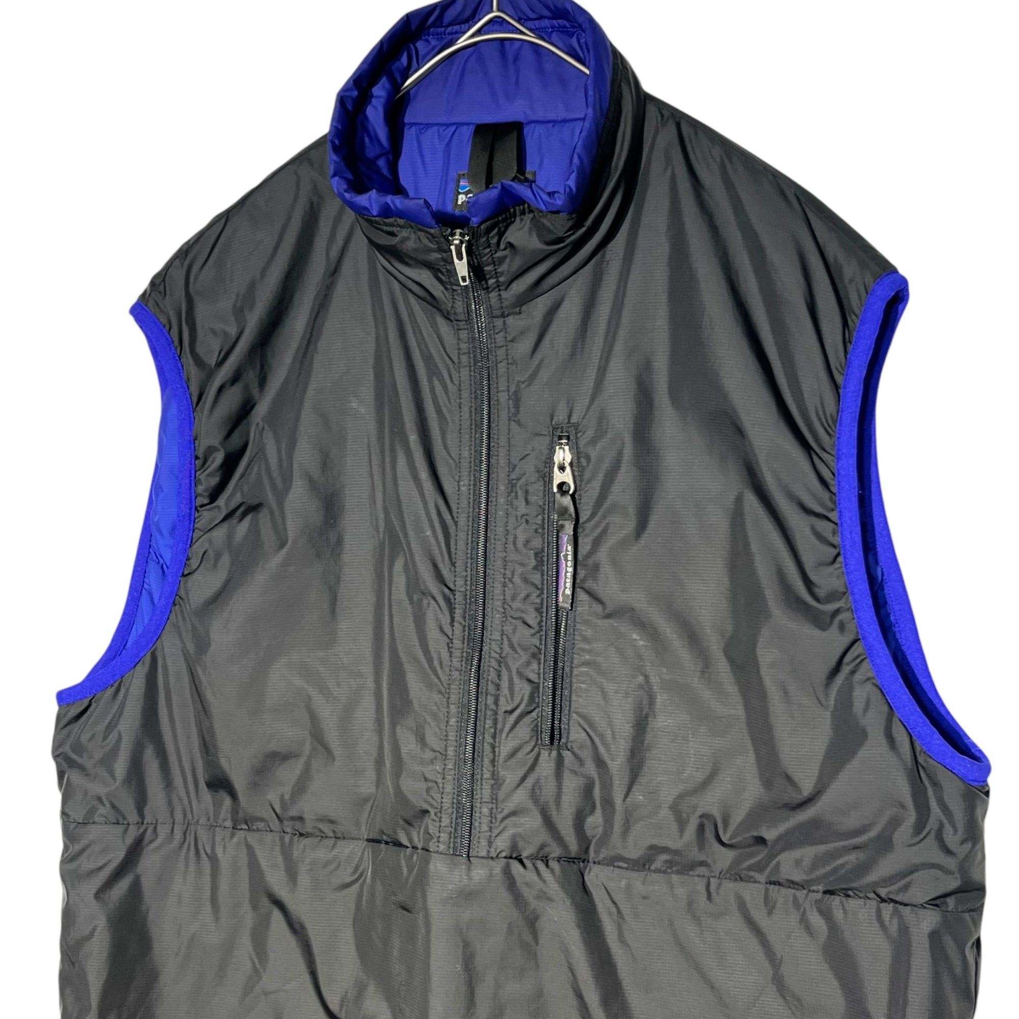 Patagonia(パタゴニア) 00's Puff ball pullover vest パフボール プルオーバー ベスト 84014 S ブラック×パープル 2000年秋製造 名作 中綿