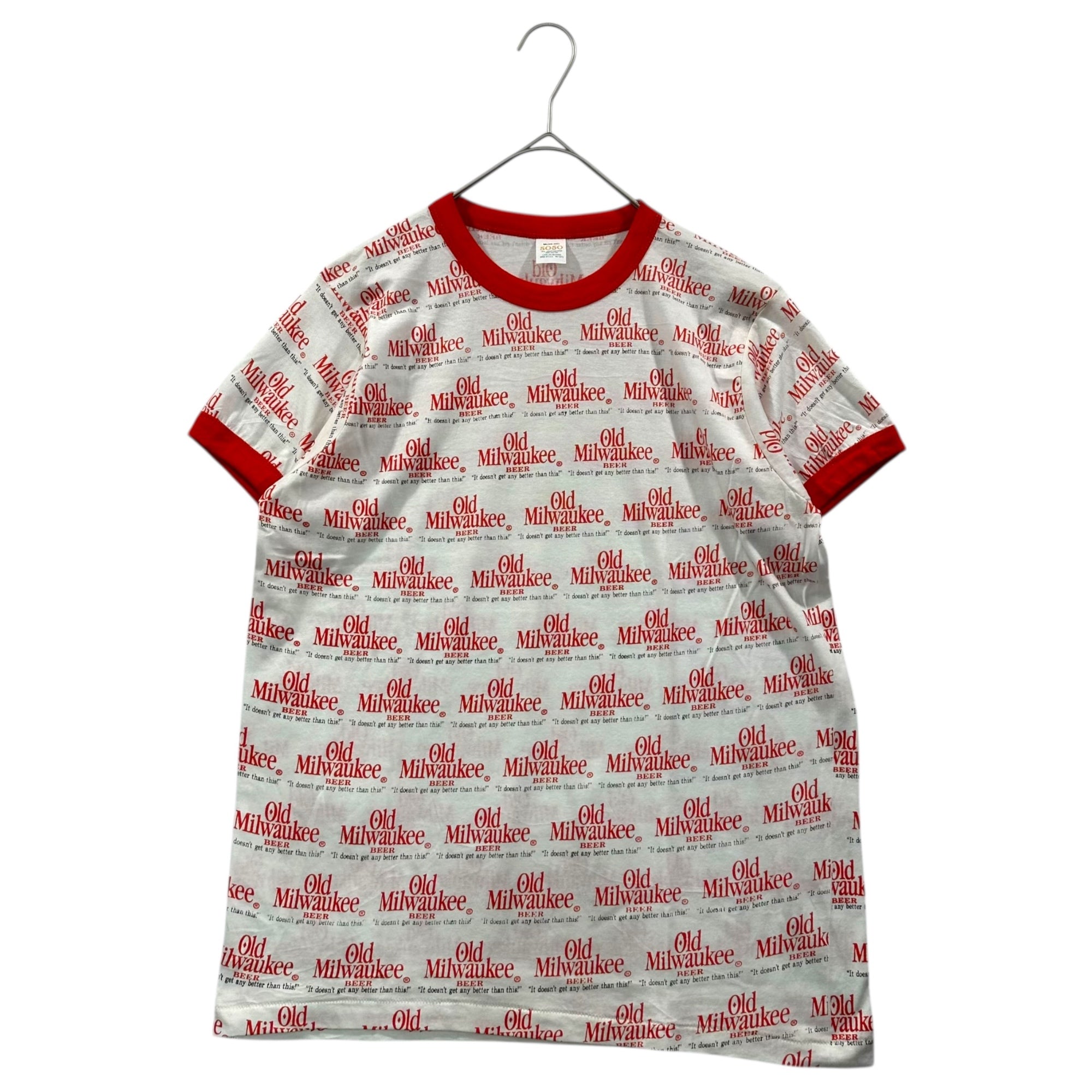 VINTAGE(ヴィンテージ) 70~80's OLD MILWAUKEE T-Shirt 70年 80年代 オールド ミルウォーキー Tシャツ M ホワイト×レッド 50/50