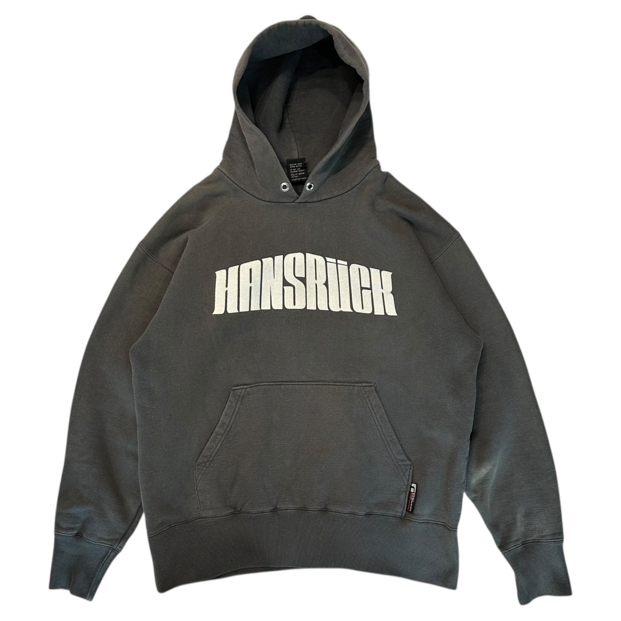realwords(リアルワーズ) Vintage-Washed Pullover Hoodie ヴィンテージ加工 プルオーバー パーカー M フェードブラック
