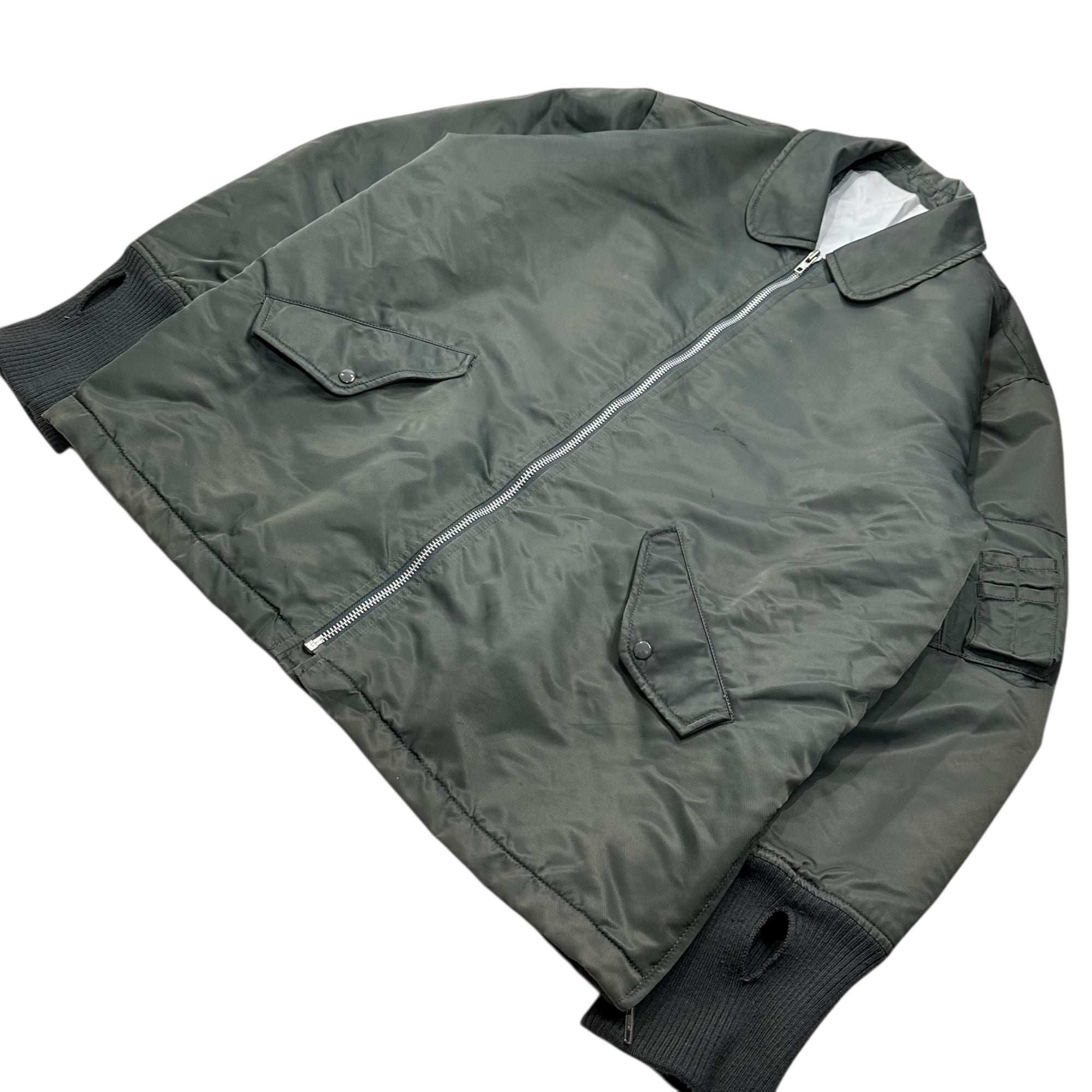 NEIGHBORHOOD(ネイバーフッド) 1999AW CWU-45P FLIGHT JACKET フライト ジャケット NHD-09 表記消(L程度) カーキ 90年代 90's アーカイブ