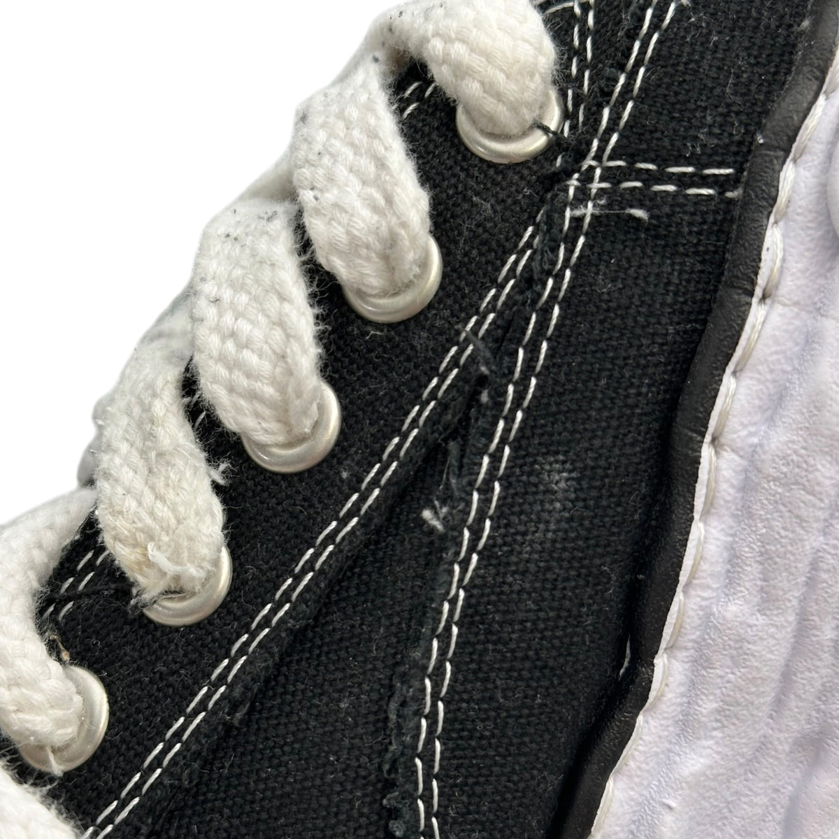 Maison MIHARA YASUHIRO(メゾンミハラヤスヒロ) Peterson Low-Cut Canvas Sneakers ピーターソン ローカット キャンバス スニーカー A11FW702 41 ブラック×ホワイト