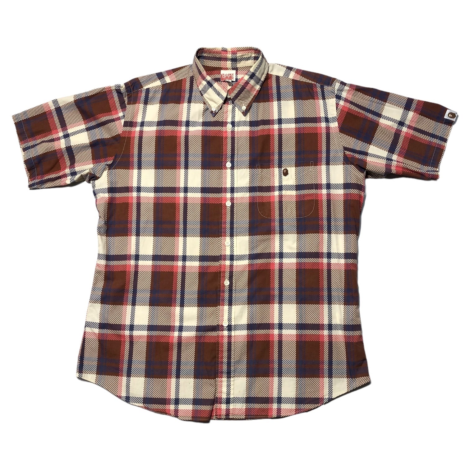 A BATHING APE(アベイシングエイプ) 00's BAPE check short sleeve shirt チェック 半袖シャツ