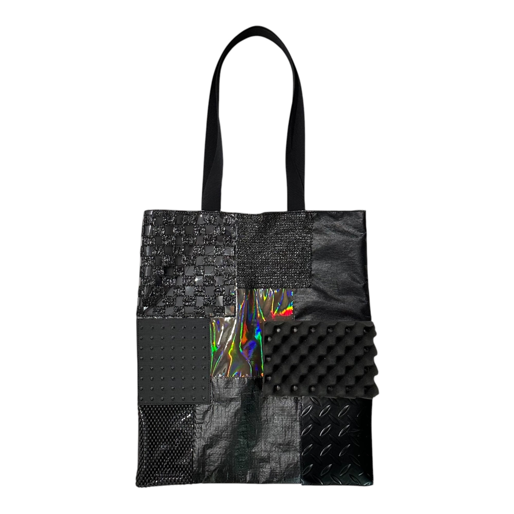 JUNYA WATANABE(ジュンヤワタナベ) 25SS Mixed-Fabric Patchwork Tote Bag 異素材 パッチワーク トート バッグ JO-K207 ブラック AD2024
