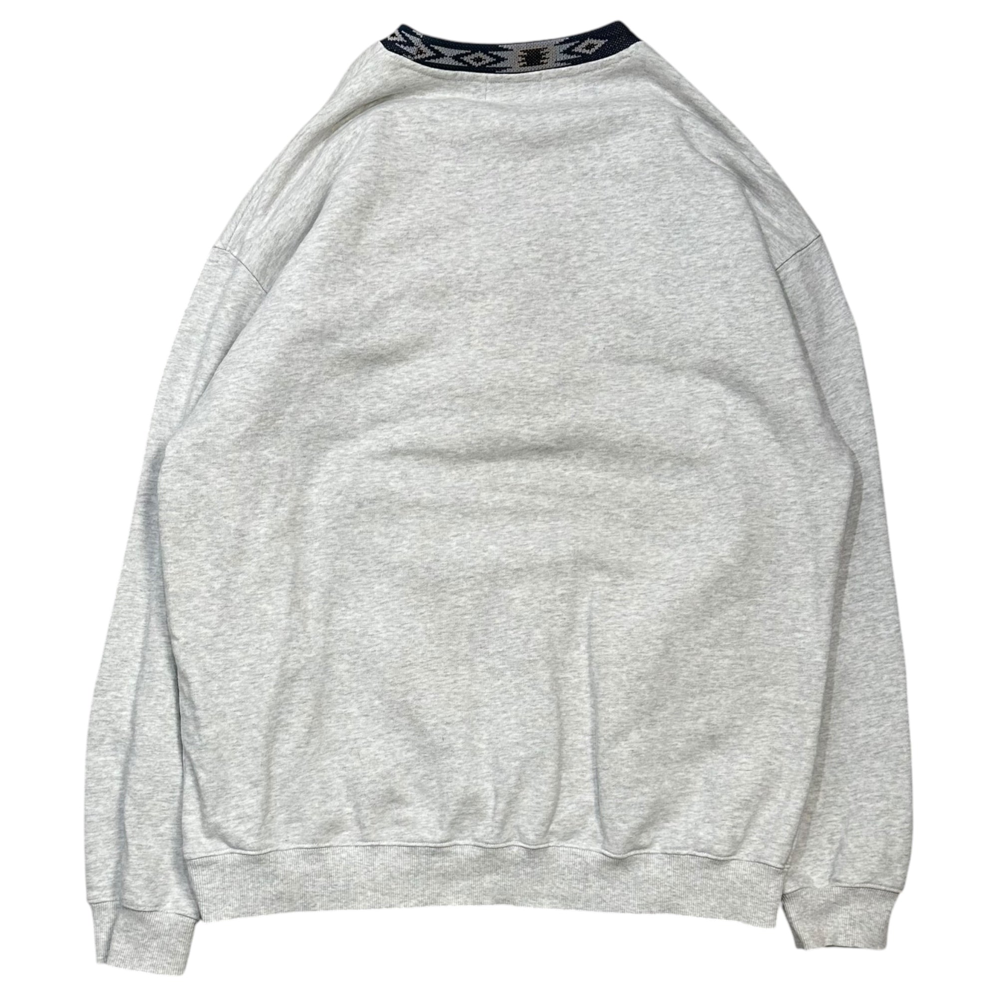 X-LARGE(エクストララージ) Mountain Range Embroidered Crewneck Sweatshirt 山脈 刺繍 クルーネック スウェット XL グレー×ネイビー