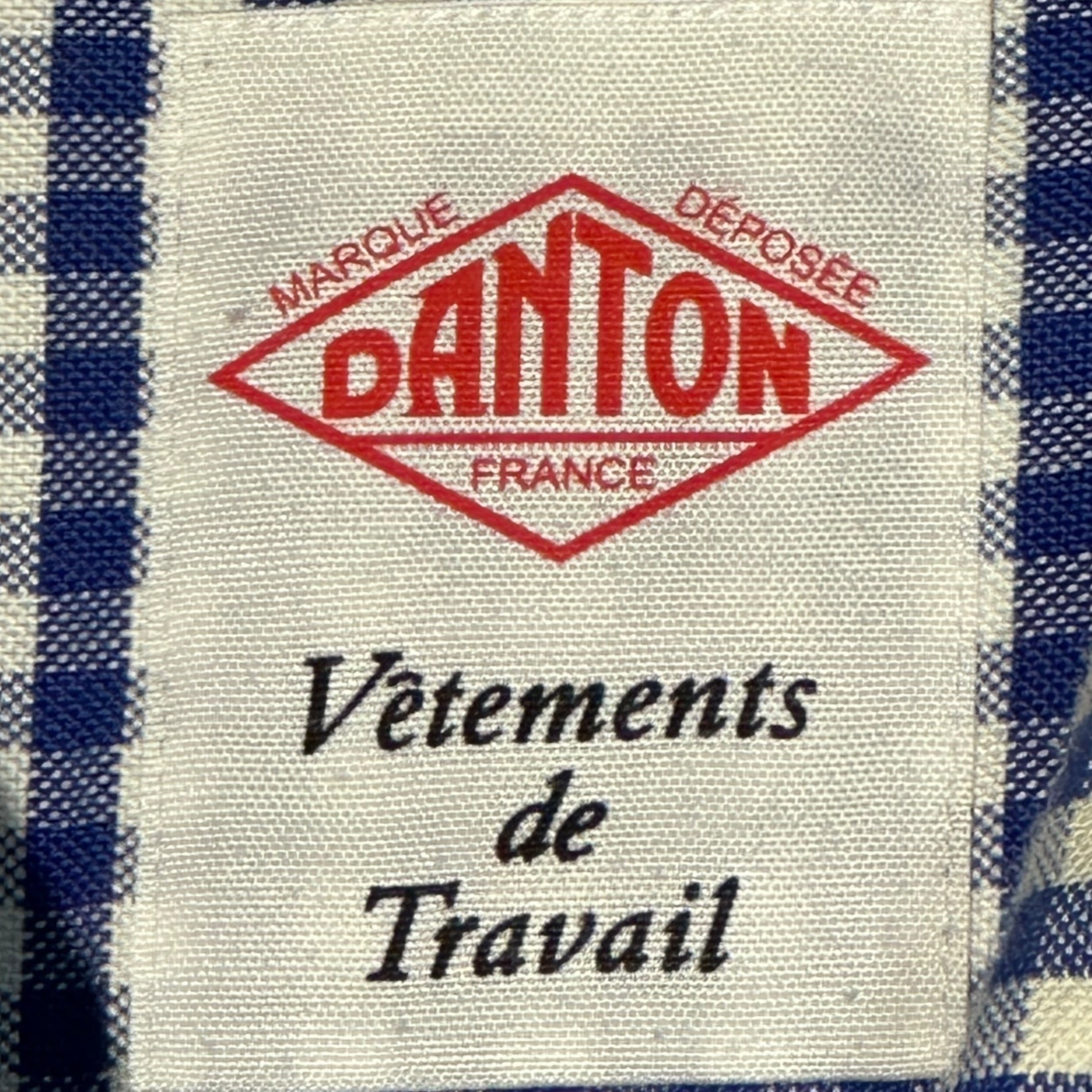 DANTON(ダントン) Round Collar Oxford Check Pullover L/S Shirt ラウンドカラー オックスフォード チェック プルオーバー 長袖 シャツ JD-3564 34(XS程度) ブルー×ホワイト