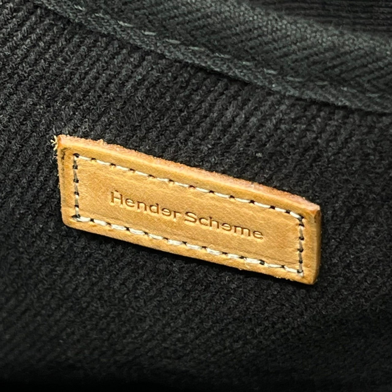Hender Scheme(エンダースキーマ) canvas shoulder bag キャンバス ショルダー バッグ - ブラック