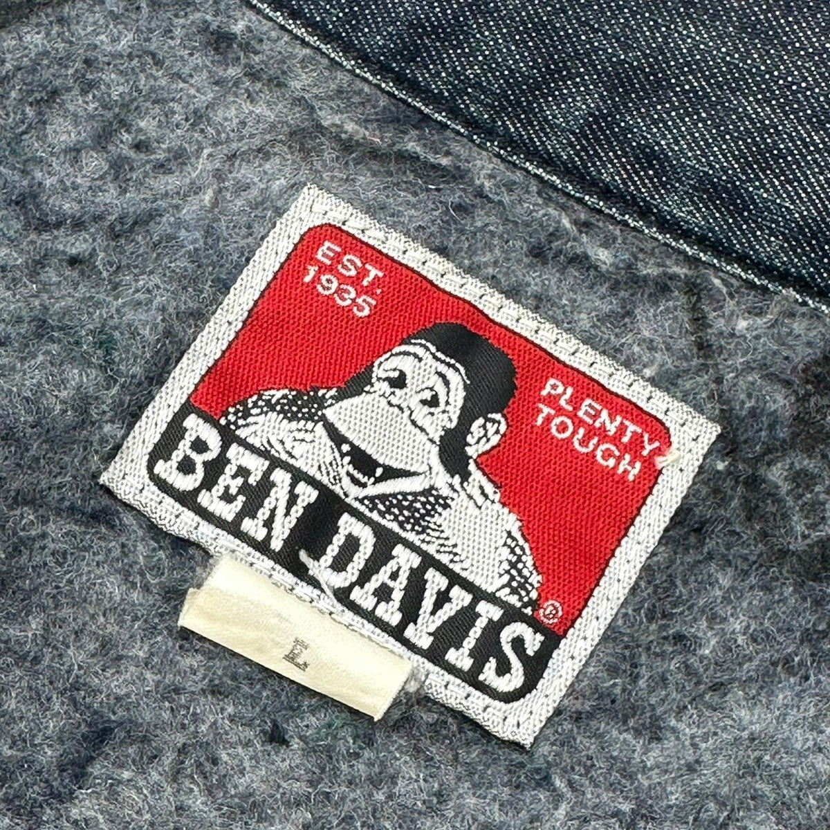 BEN DAVIS(ベンデイビス) 1990's USA made Blanket-Lined Denim Coverall ブランケット デニム カバーオール L インディゴ 90年代