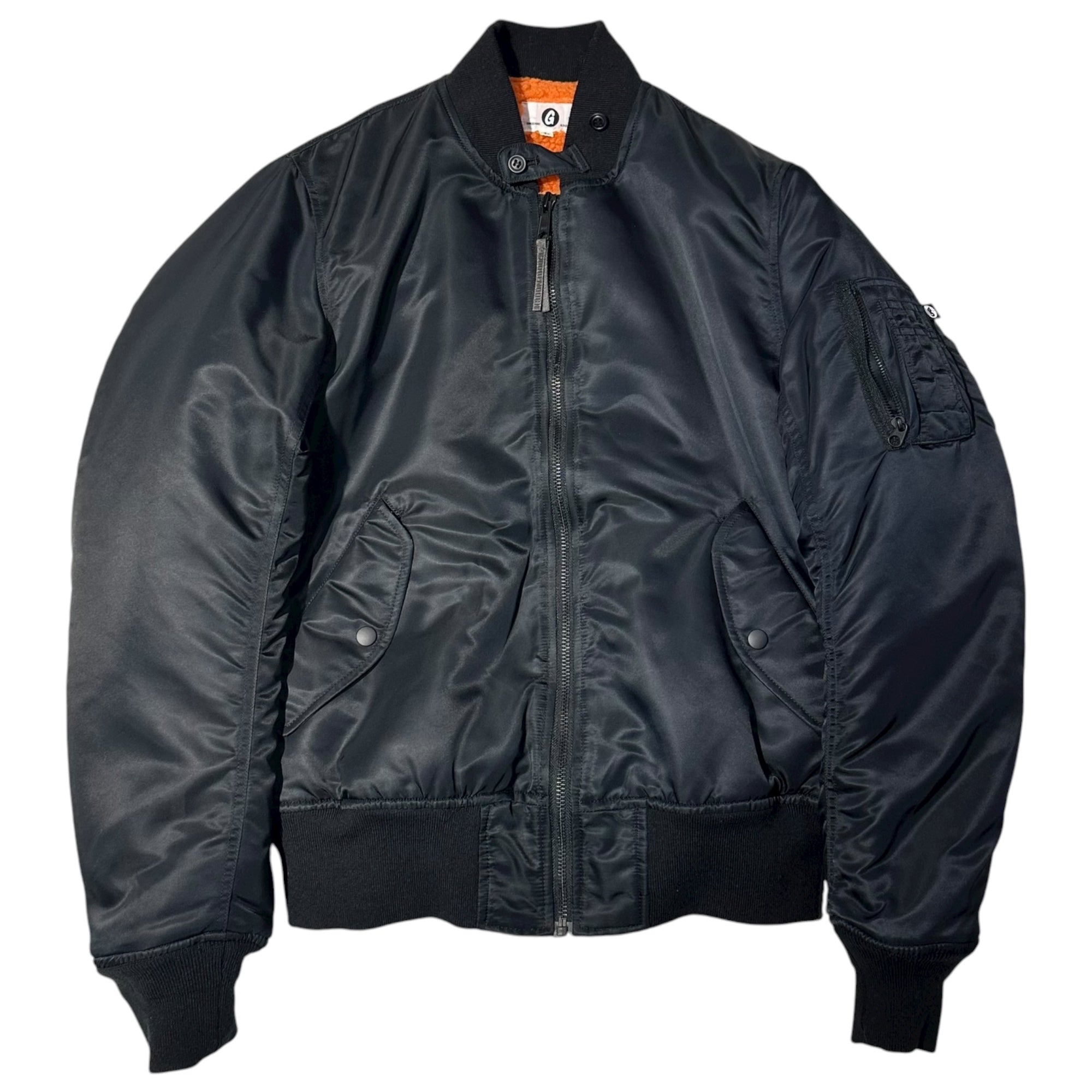 GOODENOUGH(グッドイナフ) 16AW FLIGHT JK 裏ボア フライト ジャケット GE-161012 L ブラック MA-1