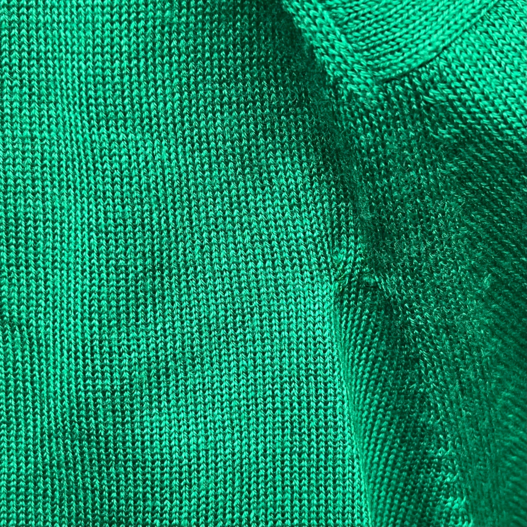 Euro Vintage(ヨーロッパヴィンテージ) Vert_70's~ double button knit cardigan/ダブルボタンニットカーディガン 2(Lサイズ程度) グリーン