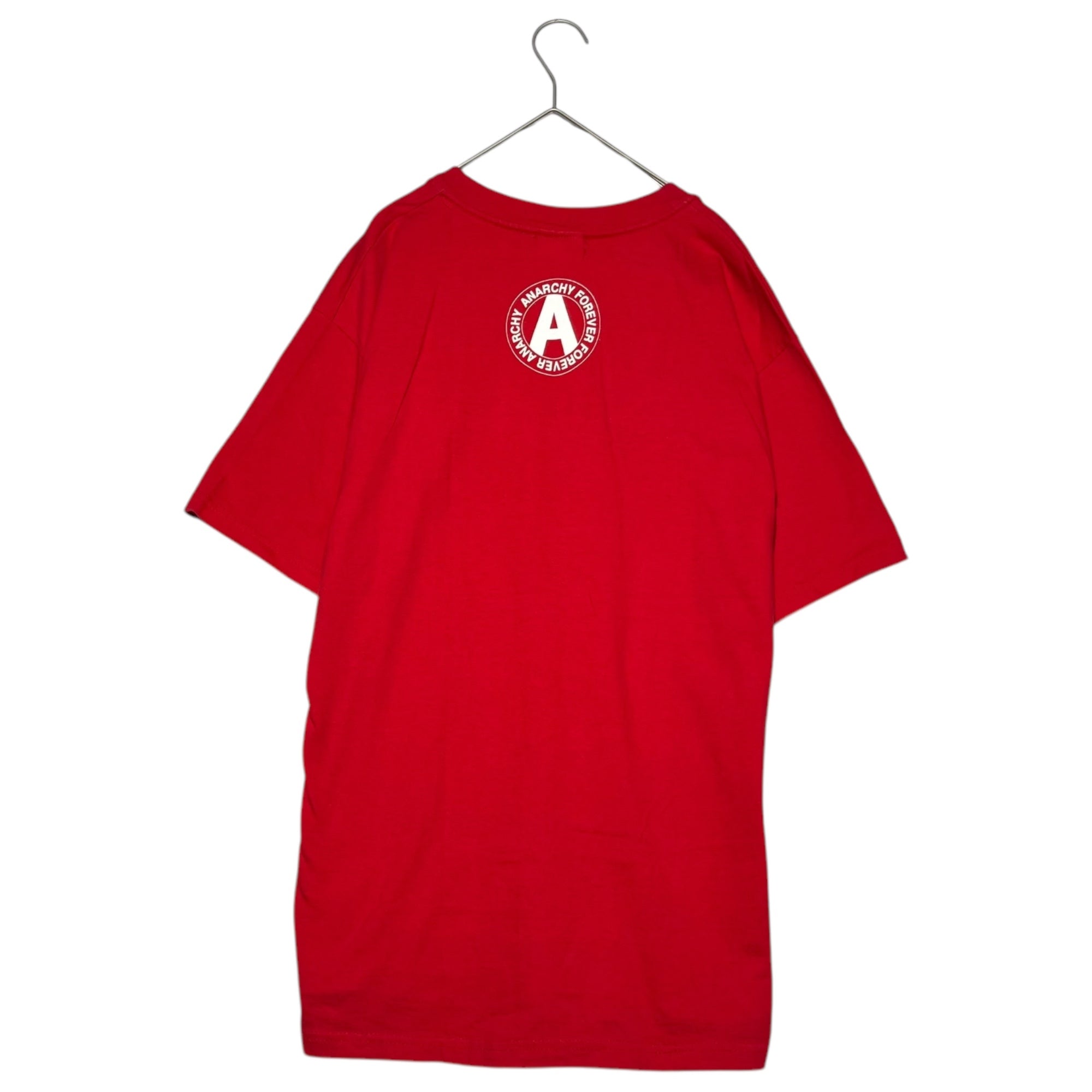 AFFA(エーエフエフエー) Initial lame logo print T-shirt 初期 ラメロゴ プリント Tシャツ L レッド