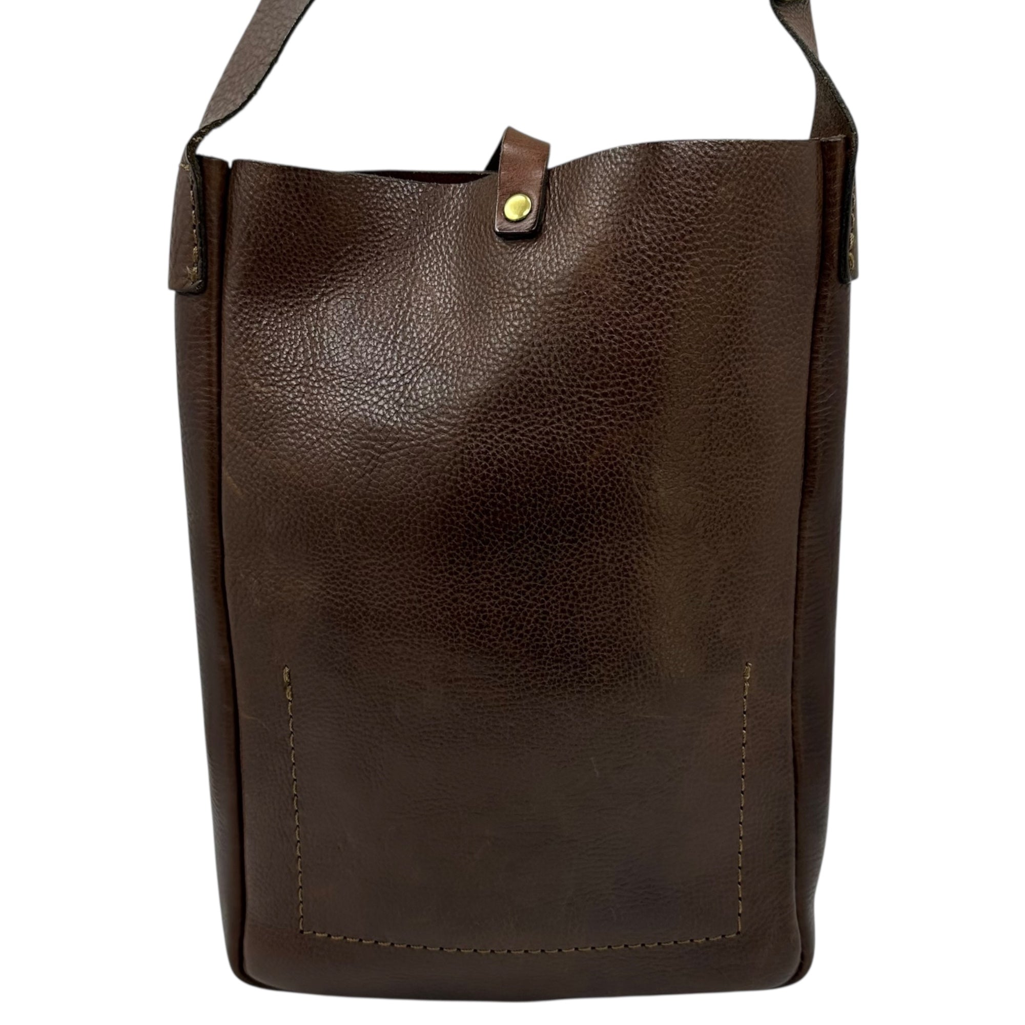 【美品】ヘルツ　レザー　ショルダーバッグ 斜め掛け　ブラウン　ユニセックス HERZ(ヘルツ) Leather Shoulder Bag レザー ショルダー バッグ ブラウン