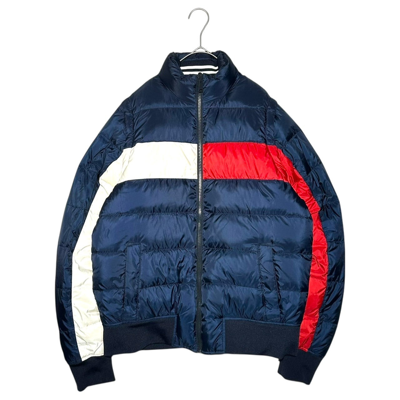TOMMY HILFIGER(トミーヒルフィガー) Reversible Down Jacket リバーシブル ダウン ジャケット 0215905 S ネイビー×ホワイト