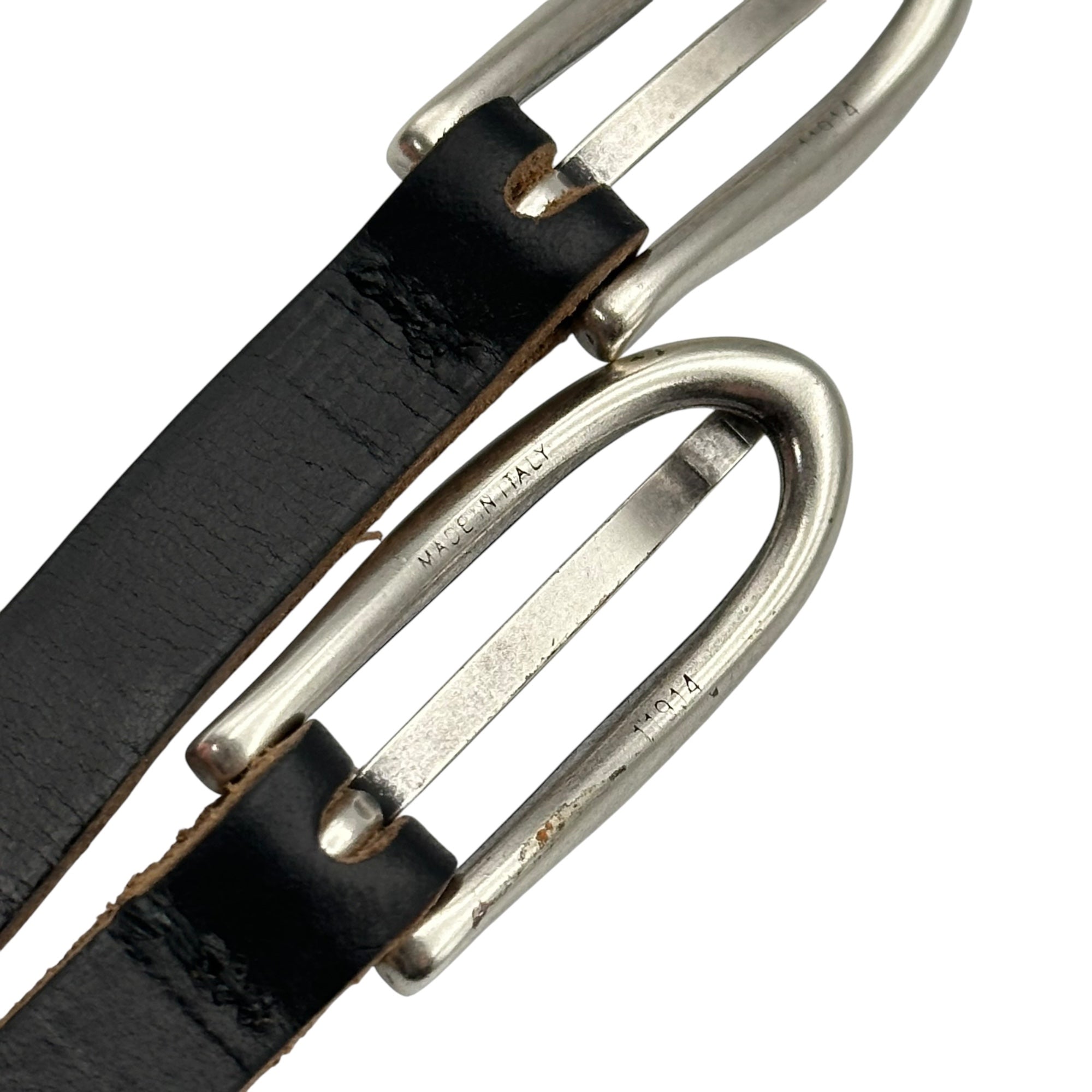 OUR LEGACY(アワーレガシー) TWIN TONGUE BELT ツイン タン ベルト 80