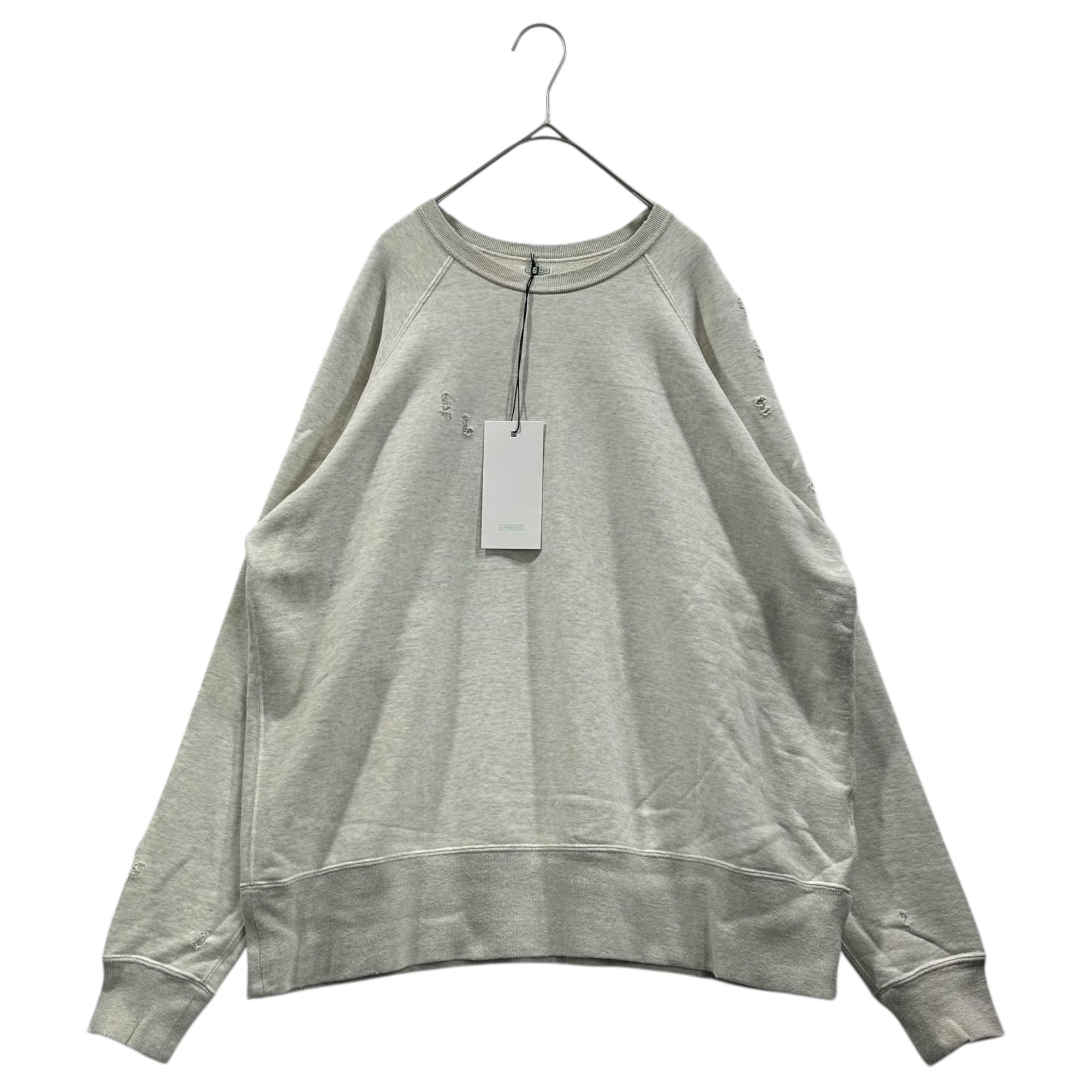 A.PRESSE 　22ss Sweat Shirt [GRAY] サイズ2 A.PRESSE(アプレッセ) 22SS Vintage Washed Sweat Shirt ヴィンテージ