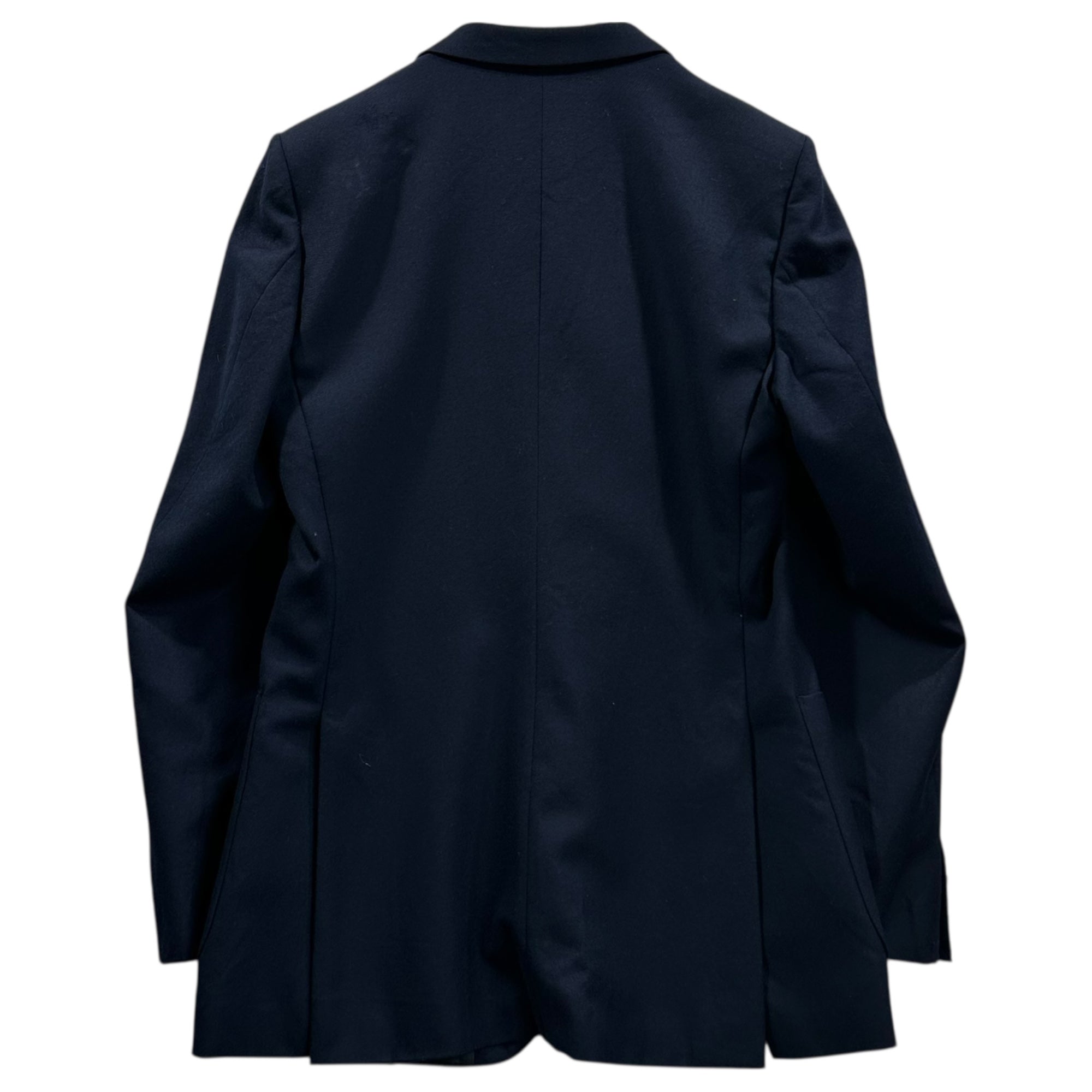 YVES SAINT LAURENT(イヴサンローラン) 70's~80's Logo Gold Button Navy Blazer 本人期 ロゴ 金ボタン 紺 ブレザー 表記無(M程度) ネイビー 70年代～80年代 ヴィンテージ アーカイブ テーラード ジャケット フランス製