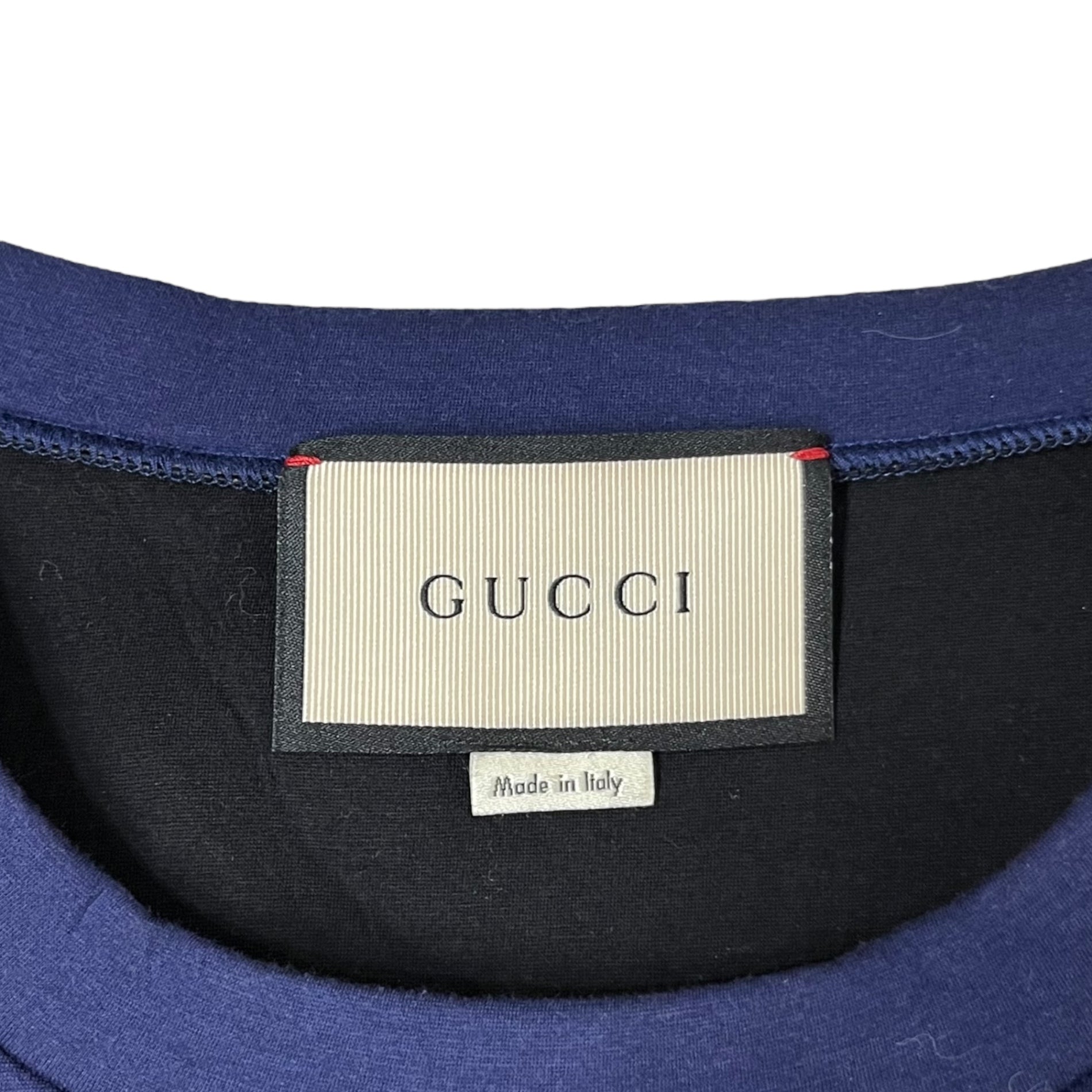 GUCCI(グッチ) bonding stud fringe sweatshirt ボンディング スタッズ フリンジ トレーナー 440149-X5F41 M ネイビー