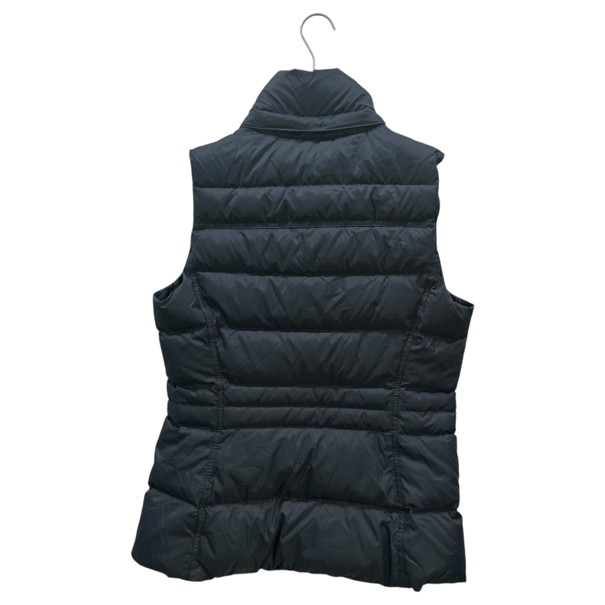 TOMMY HILFIGER(トミーヒルフィガー) Hooded eco-fur down vest フーデッド エコファー ダウン ベスト L ネイビー