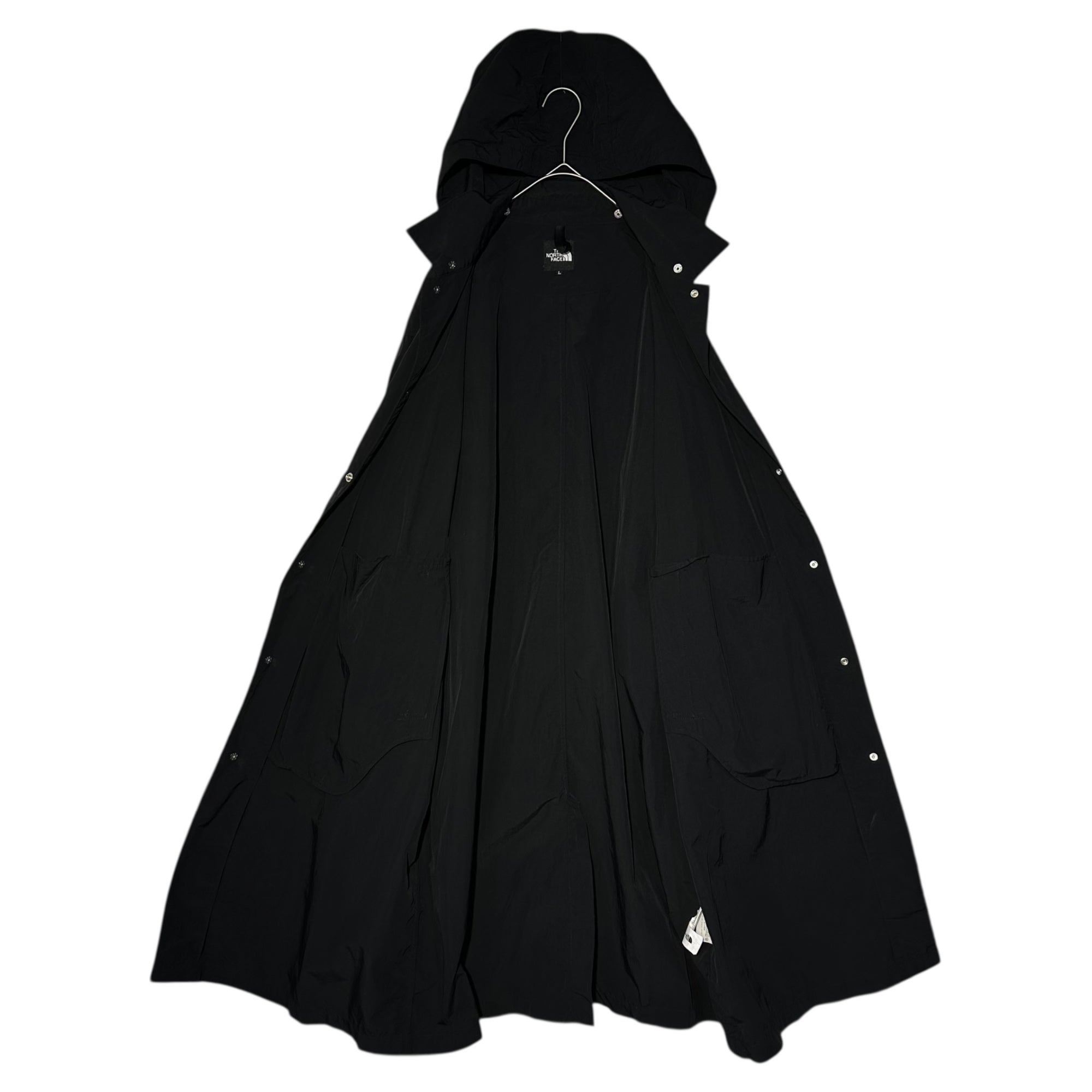 THE NORTH FACE(ノースフェイス) Rollpack Journeys Coat ロールパック ジャーニーズ コート NP22360 L ブラック モッズ ナイロン アウトドア フード