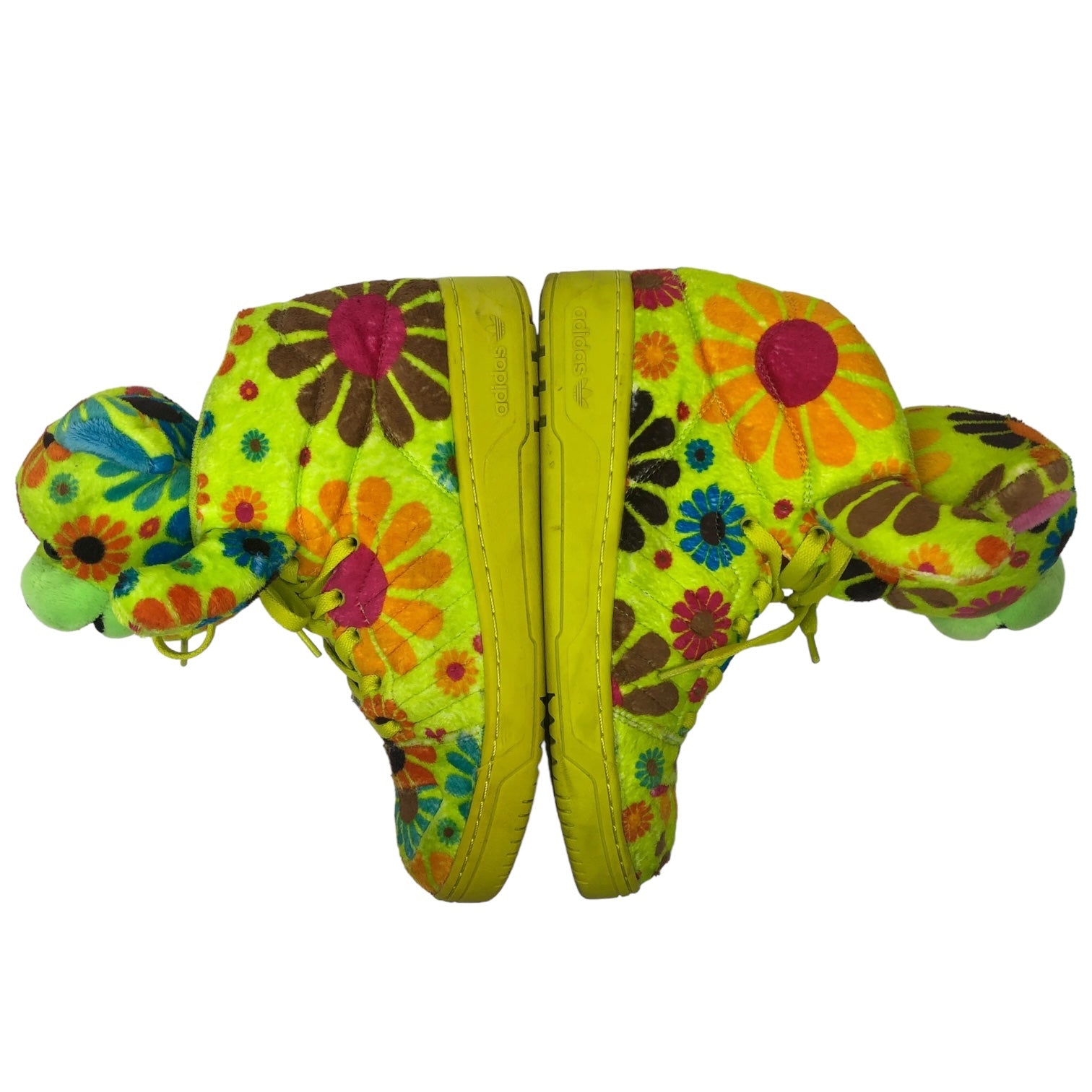 Jeremy Scott×adidas(ジェレミースコットアディダス) BEAR FLOWER POWER ベア フラワー パワー G61076  25.5cm ライトグリーン ハイカット スニーカー クマ