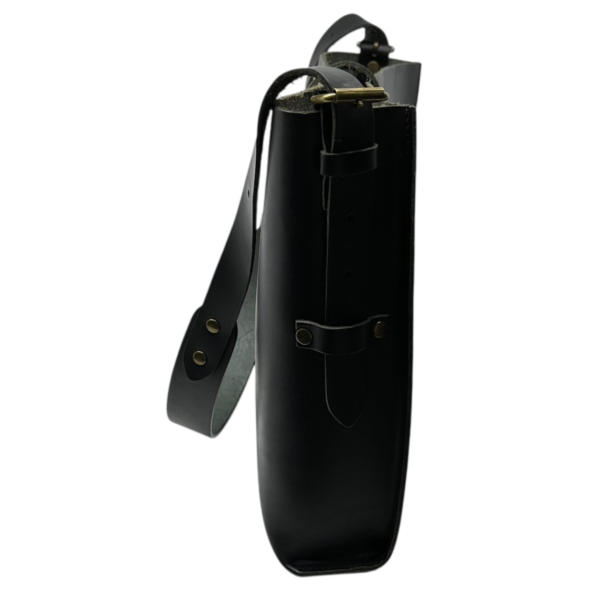 TIDEWAY(タイドウェイ) Big type leather shoulder bag ビッグタイプ レザー ショルダー バッグ ブラック