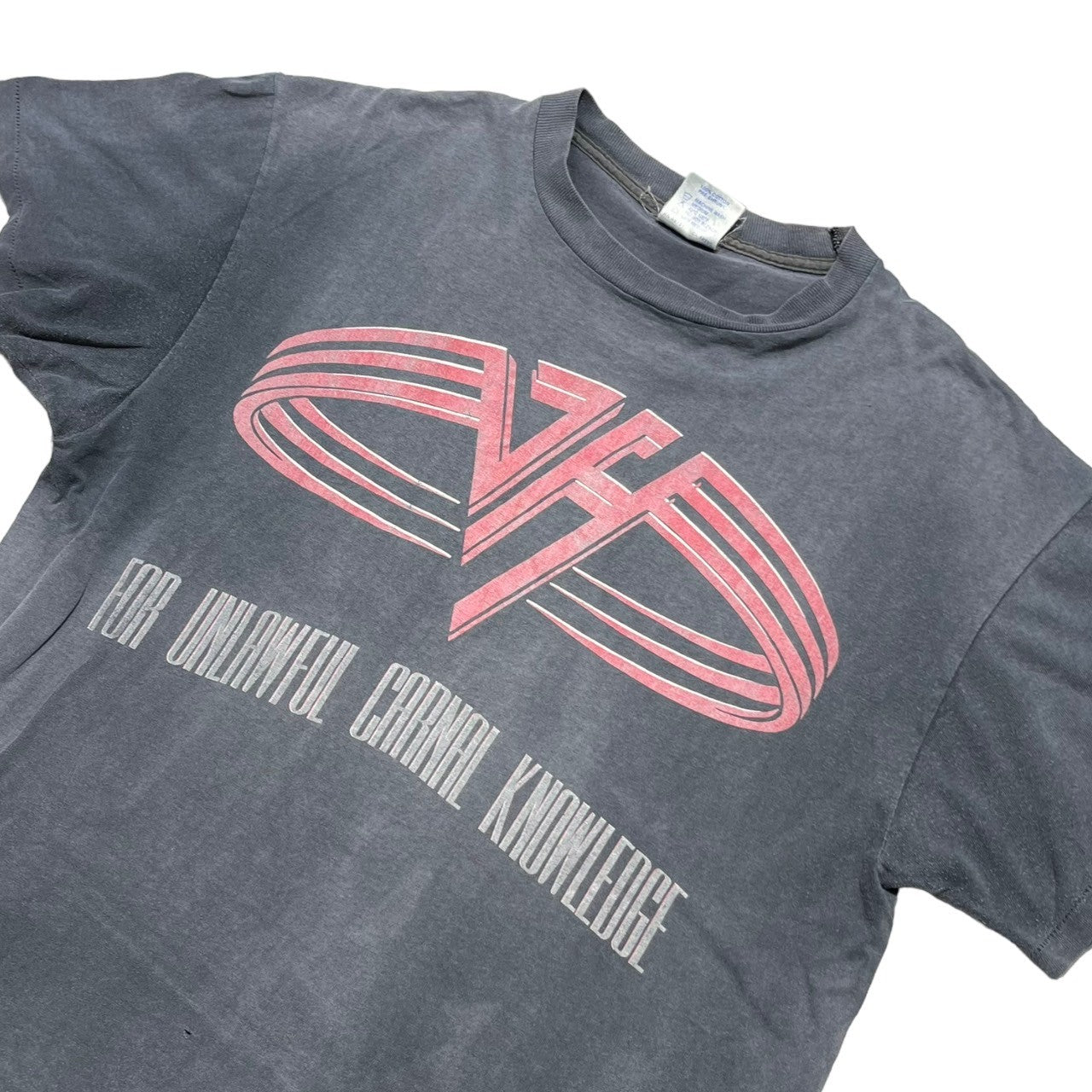 BROCKUM(ブロッカム) 1991© "VAN HALEN" FOR UNLAWFUL CARNAL KNOWLEDGE T-shirt ヴァン・ヘイレン バンド Tシャツ XL ブラック 90's 90年代 ツアー