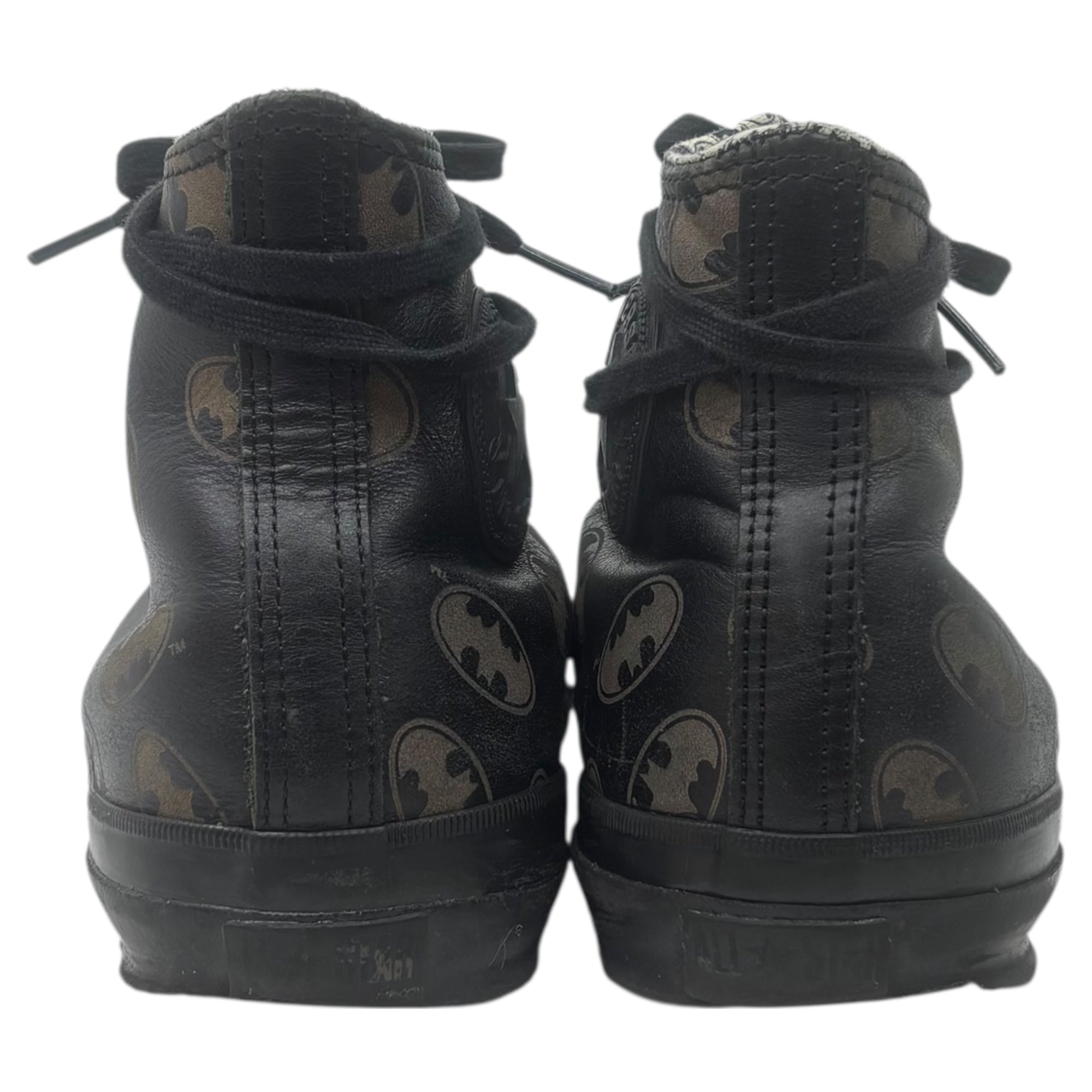 CONVERSE×DC Comics(コンバース×ディーシーコミック) LEATHER ALL STAR BM HI レザー オール スター バッドマン 29cm ブラック コラボ ハイカット スニーカー