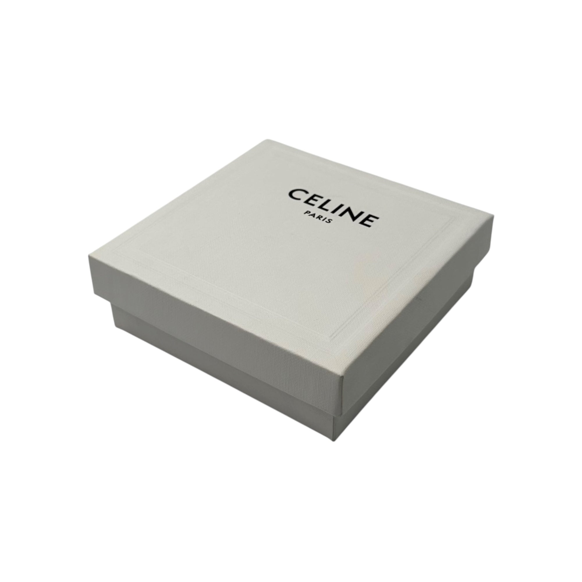 CELINE(セリーヌ) 2023SS TORIMPHE BEACH BRACELET トリオンフ ビーチ ブレスレット 4672362 ブラウン×シルバー シルク