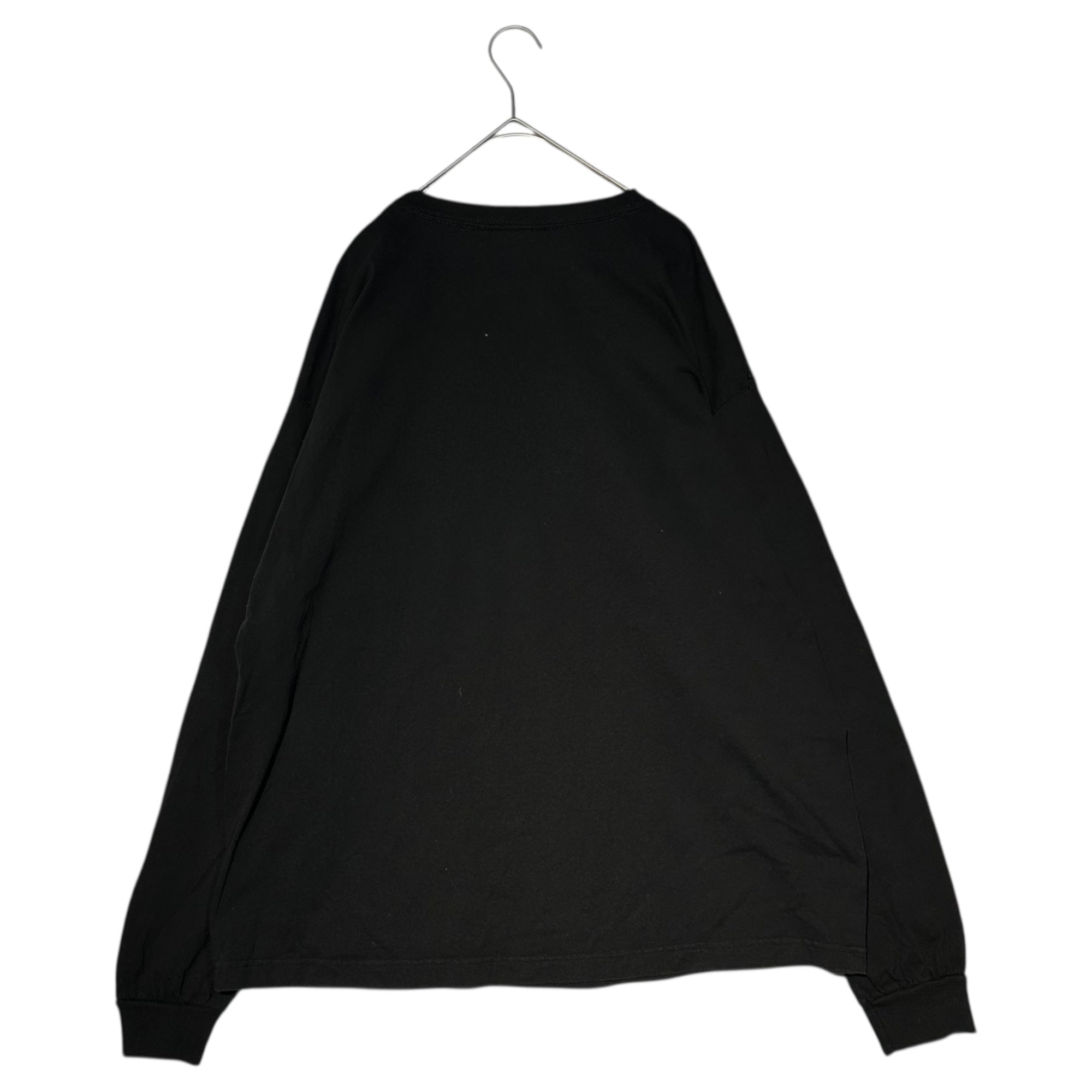 HIDE and SEEK(ハイドアンドシーク) Logo L/S Tee ロゴ 長袖 Tシャツ HC-010821 XL ブラック