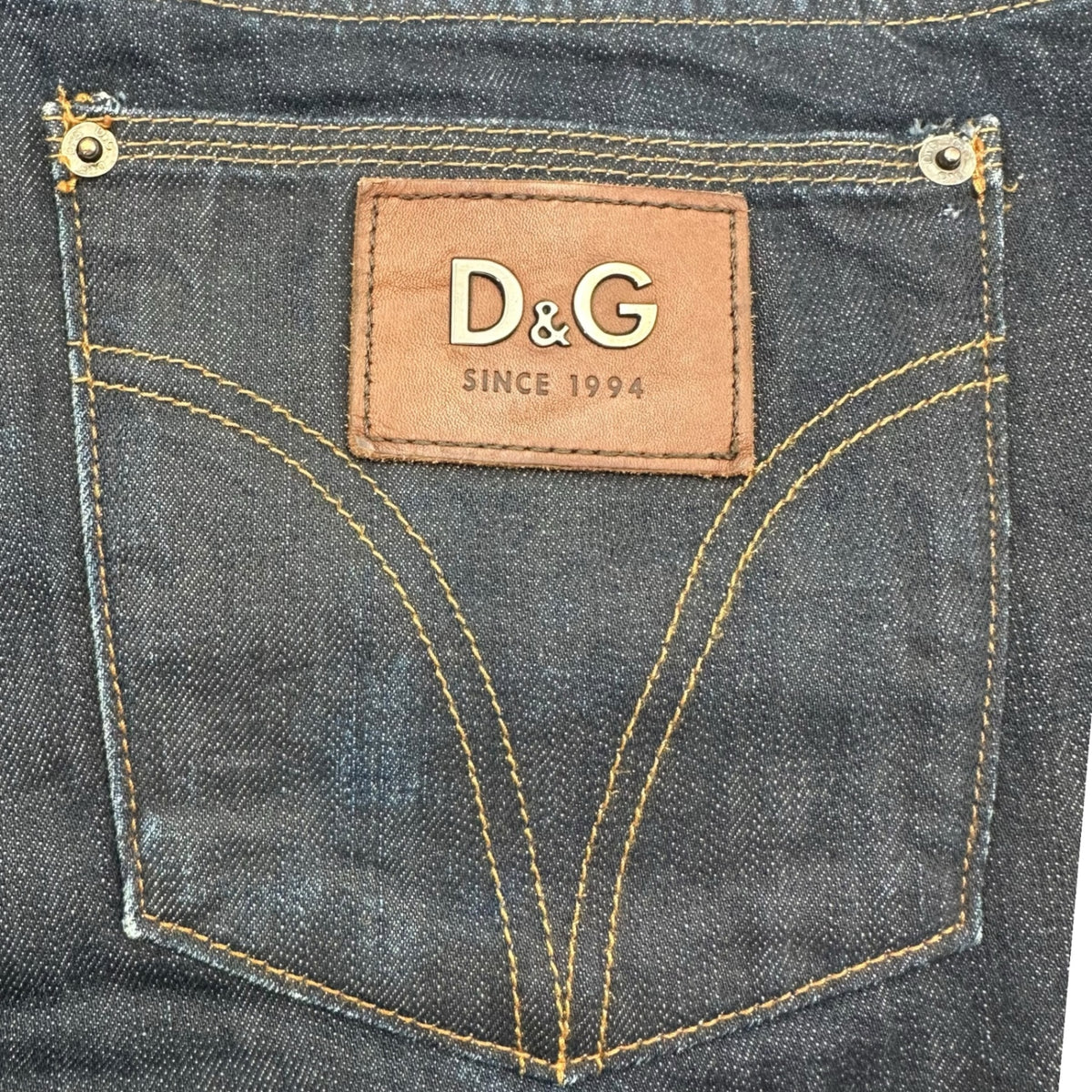 D&G(ディー&ジードルガバドルチェ&ガッバーナ) Straight Denim Pants ストレート デニム パンツ 32 インディゴ