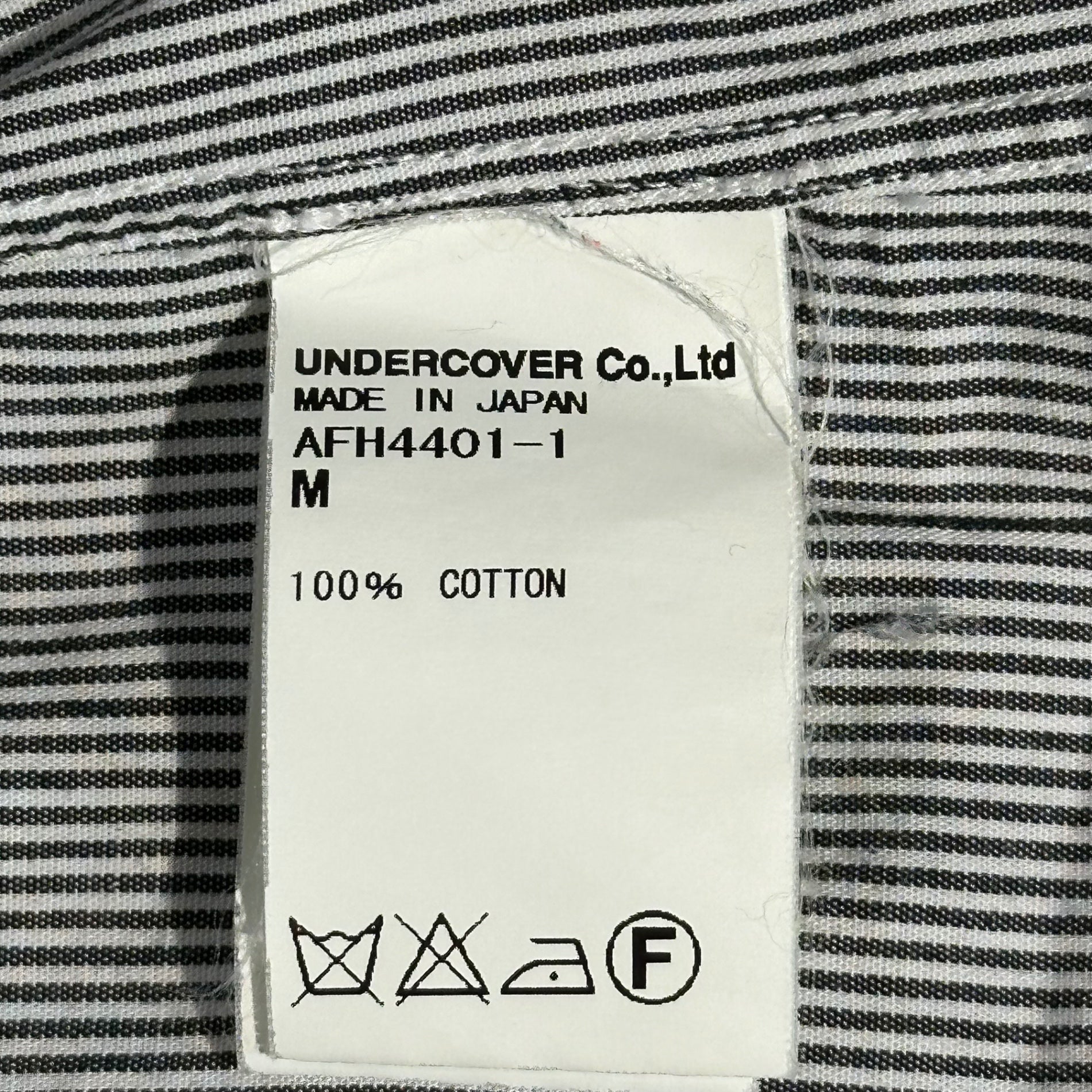 assemble a.k.a AFFA(アッセンブルエーケーエーエーエフエフエー) Striped Round-Neck L/S Shirt ストライプ 丸襟 長袖 シャツ AFH4401-1 M グレー×ホワイト×レッド