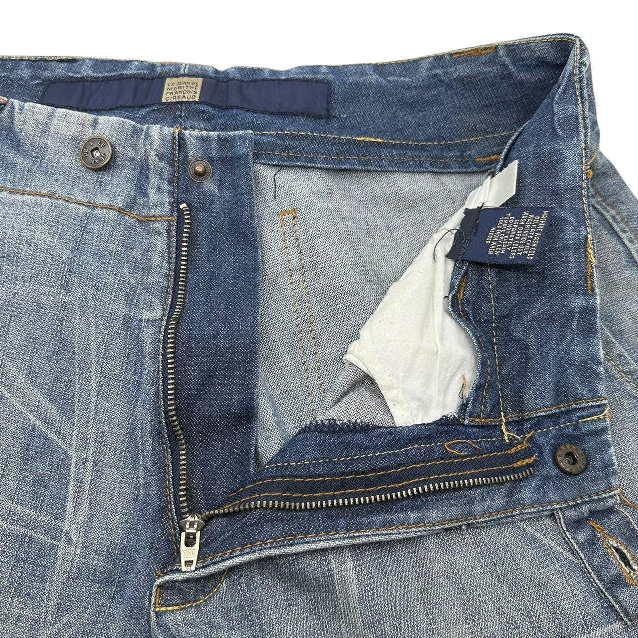 MARITHE FRANCOIS GIRBAUD(マリテフランソワジルボー) 90's~00's Shuttle Buggy Wide Denim Pants シャトル バギー ワイド デニム パンツ GM6101 33 ライトインディゴ ヴィンテージ B-BOY Y2K